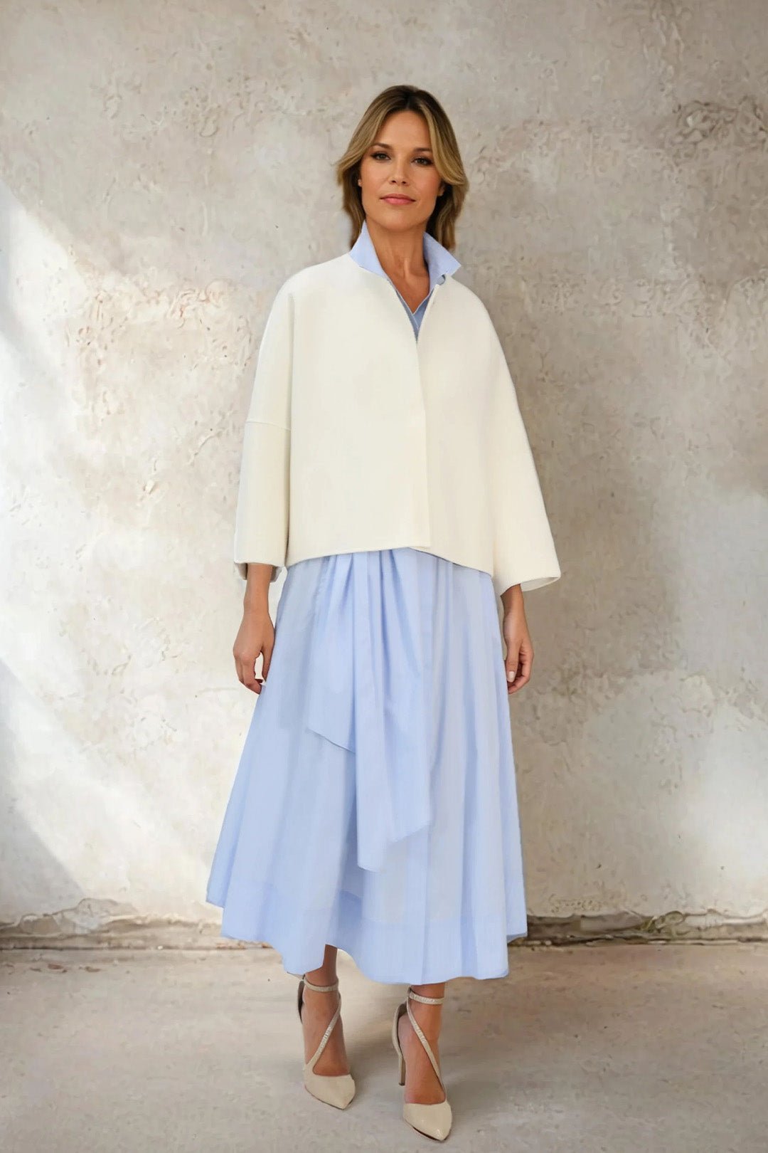 ADELAIDE SNAP JACKET IN DOUBLE - FACE CASHMERE WOOL - Jarbo
