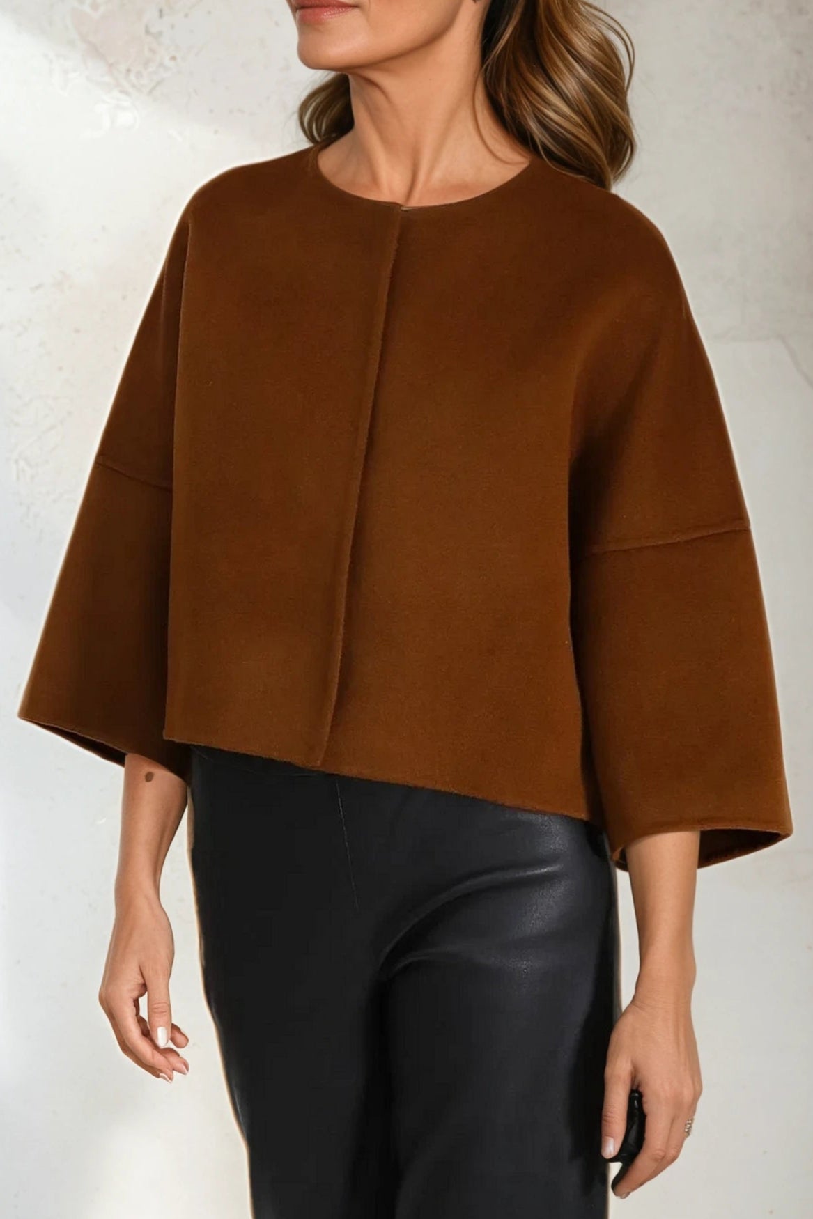 ADELAIDE SNAP JACKET IN DOUBLE - FACE CASHMERE WOOL - Jarbo