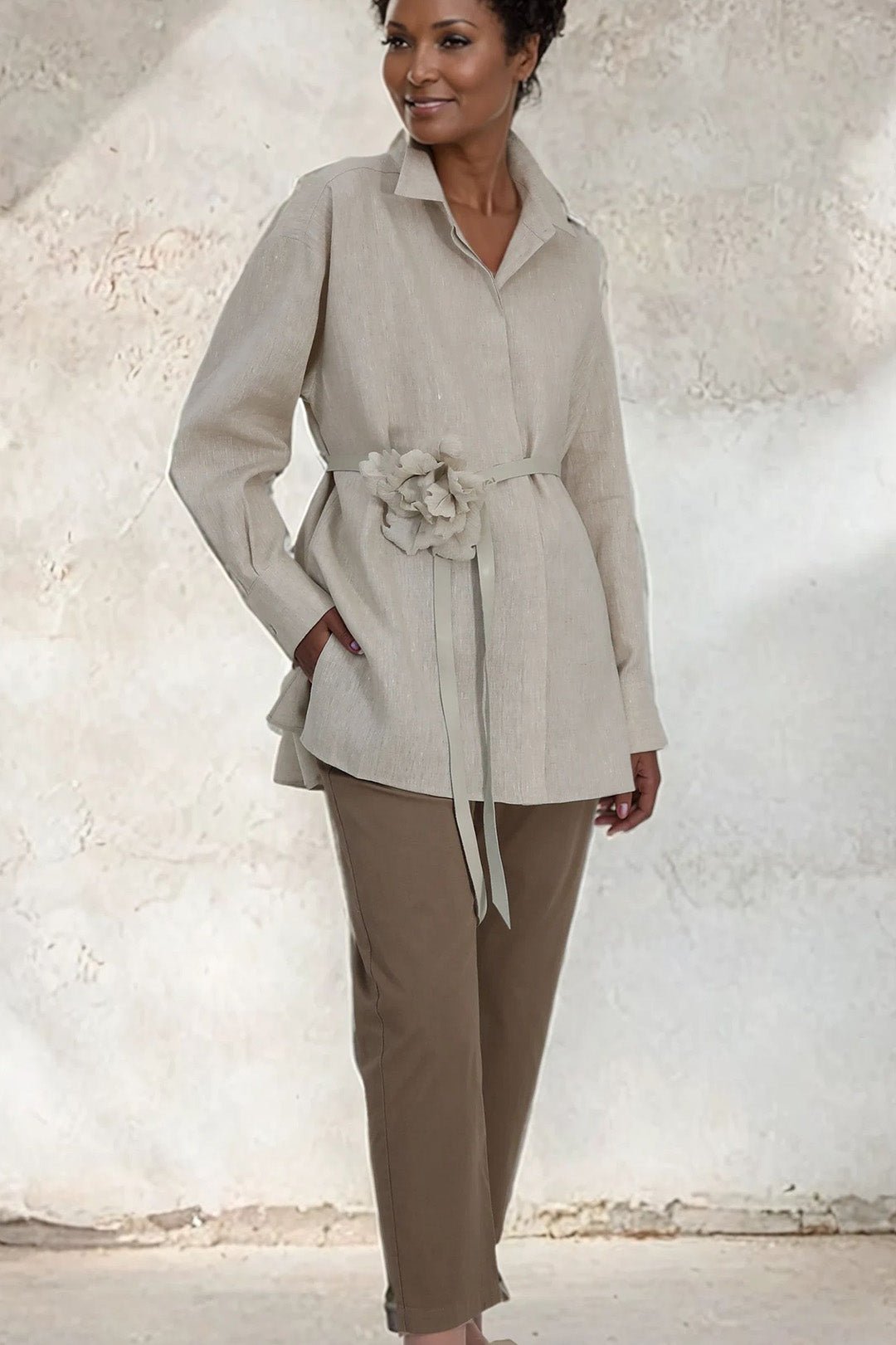 ADRIA SHIRT IN PREMIUM ITALIAN LINEN - Jarbo