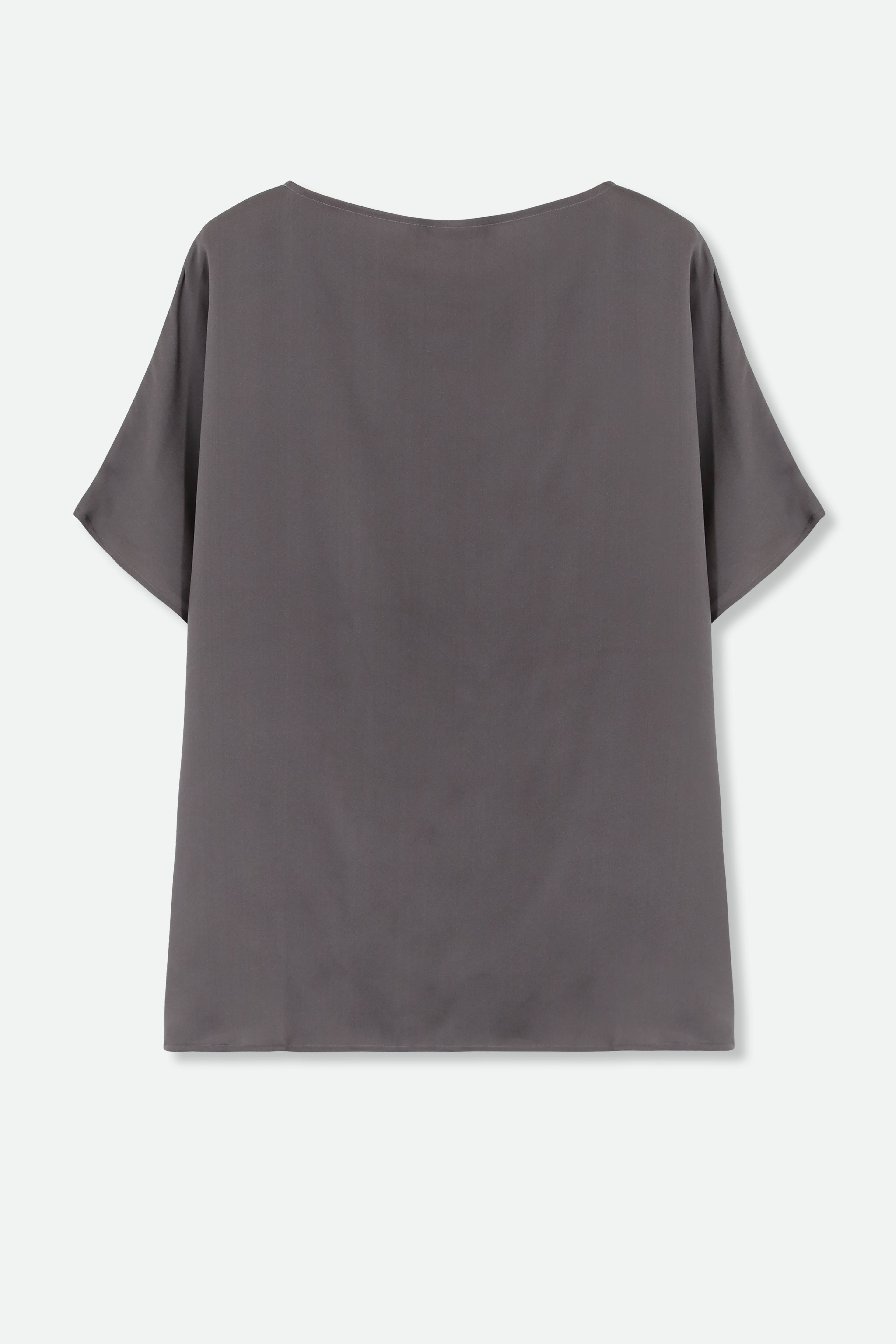 ALBA BLOUSE IN SILK CHARMEUSE - Jarbo