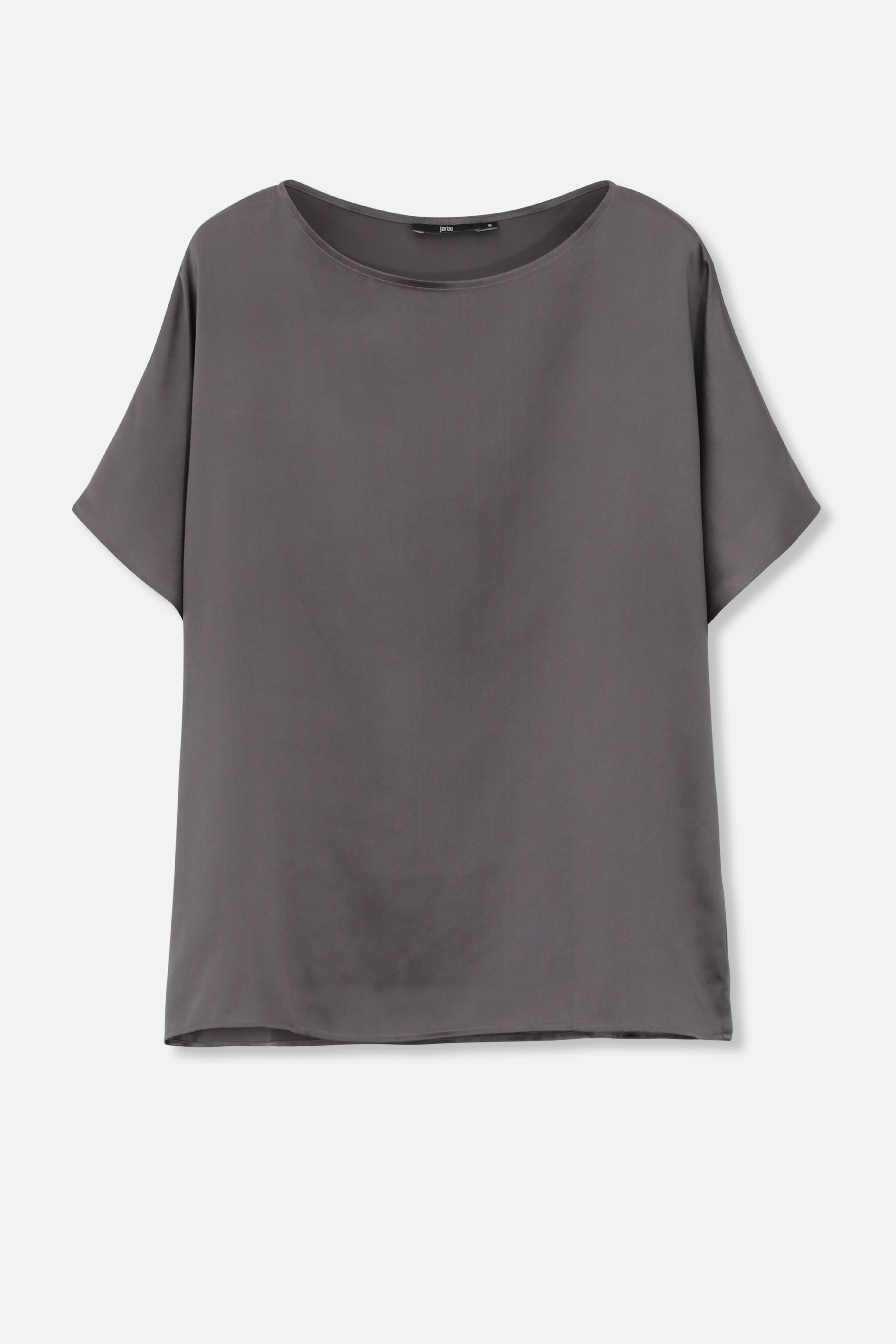 ALBA BLOUSE IN SILK CHARMEUSE - Jarbo