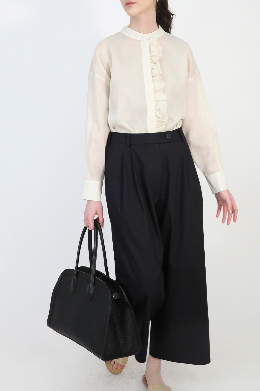 ARDEN 15 BAG IN ITALIAN CALFSKIN BLACK TRIM - Jarbo