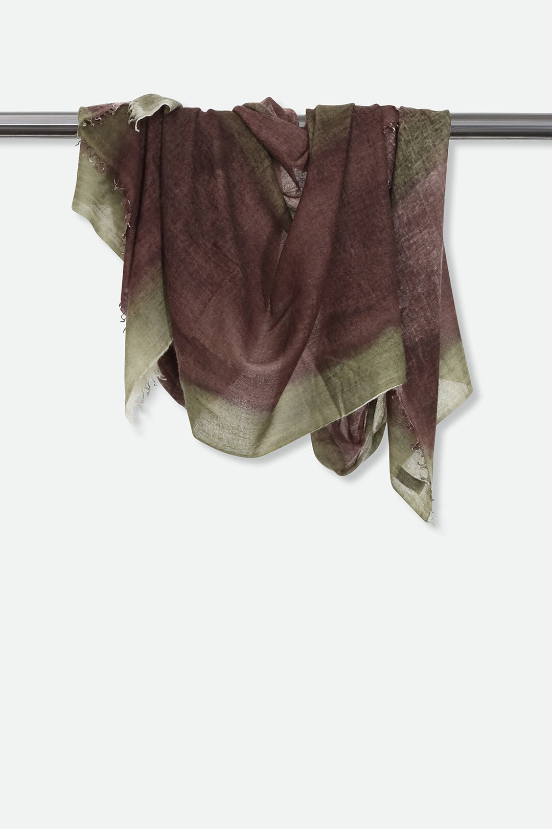 ARMY BRONZED SCARF IN HAND DYED CASHMERE - Jarbo