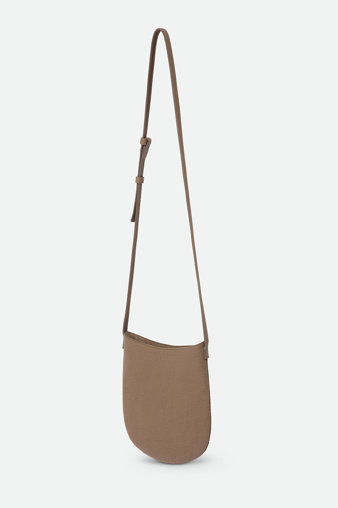 ASTRA ITALIAN LEATHER CROSSBODY TAUPE - Jarbo