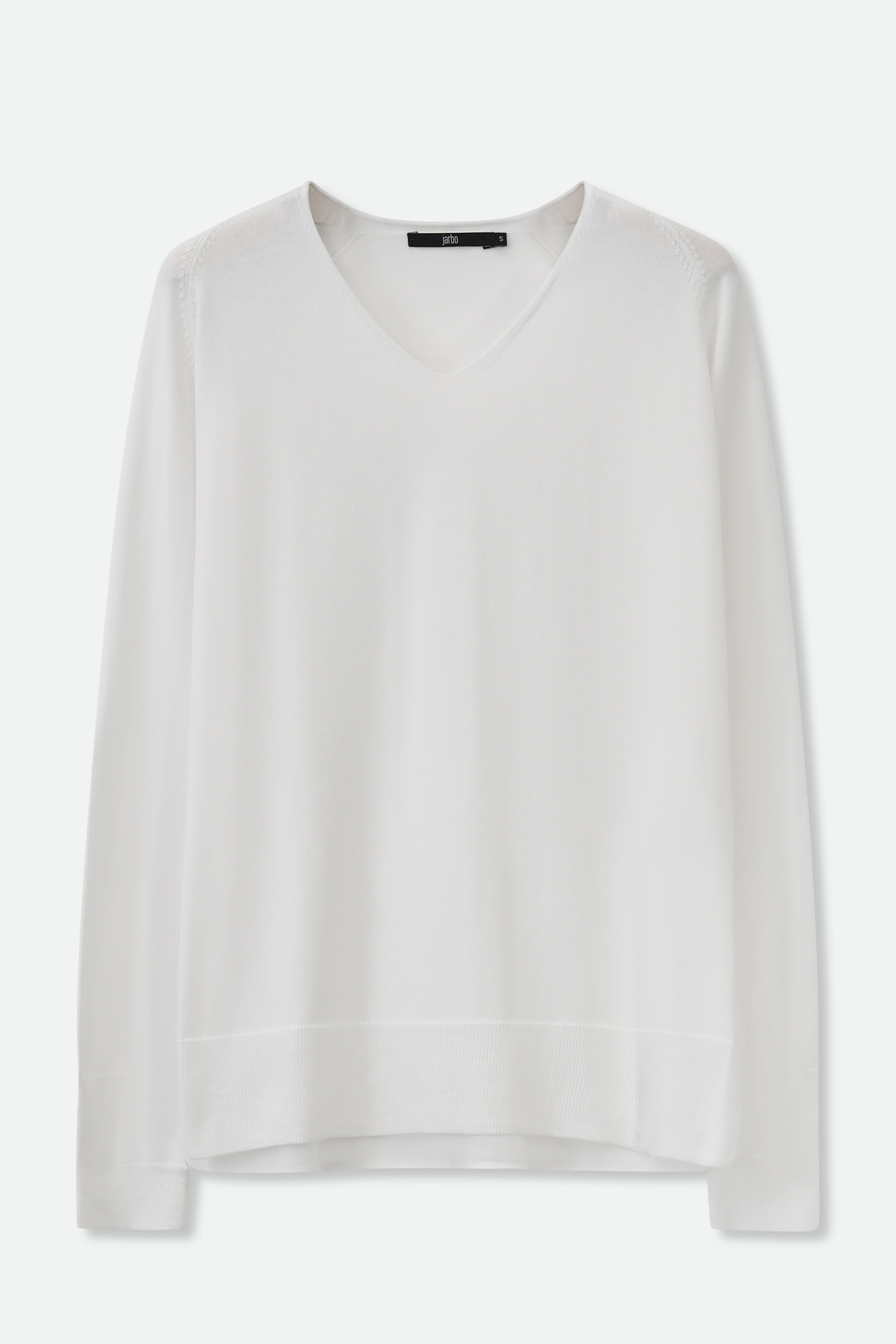 AVERY V NECK TUNIC IN DOUBLE KNIT PIMA COTTON - Jarbo