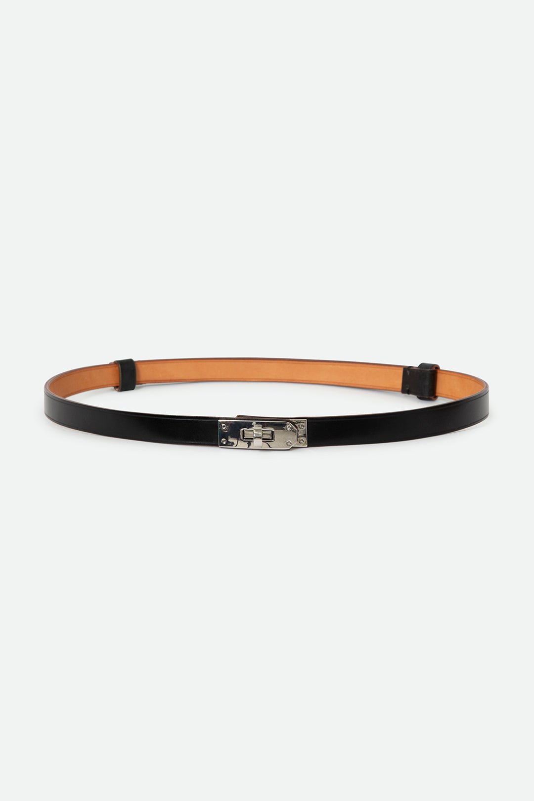 BENOIR BELT IN CORDOVON LEATHER BLACK - Jarbo