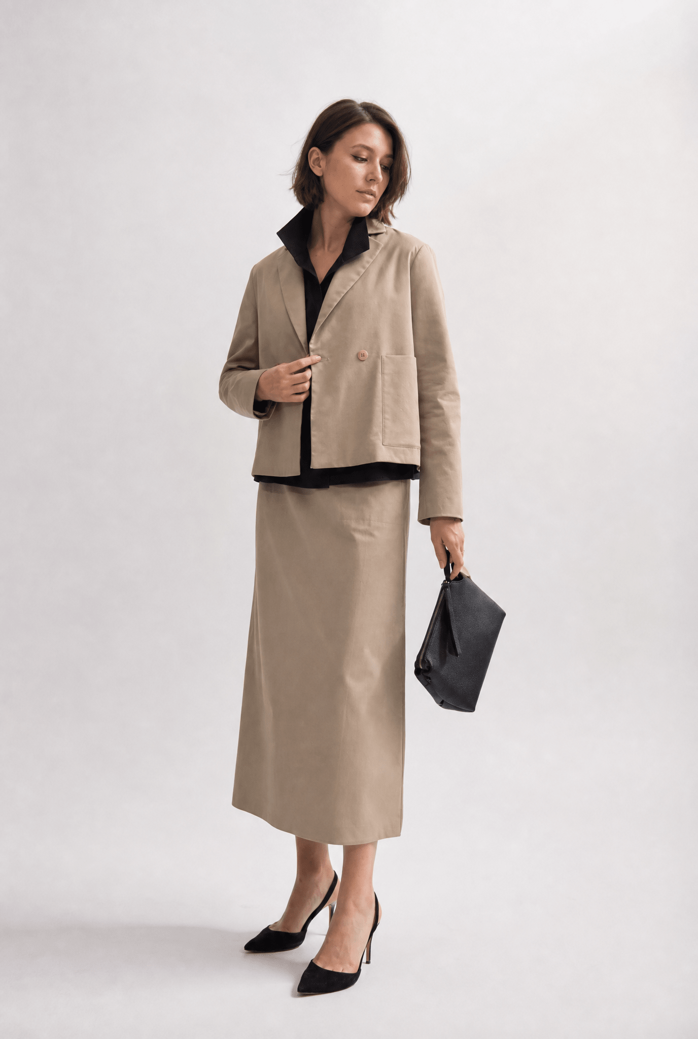 BERNAY BLAZER IN ITALIAN STRETCH COTTON - Jarbo