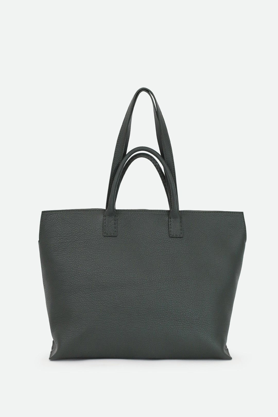 BOLZANO ITALIAN LEATHER LARGE HANDBAG FOREST GREEN - Jarbo