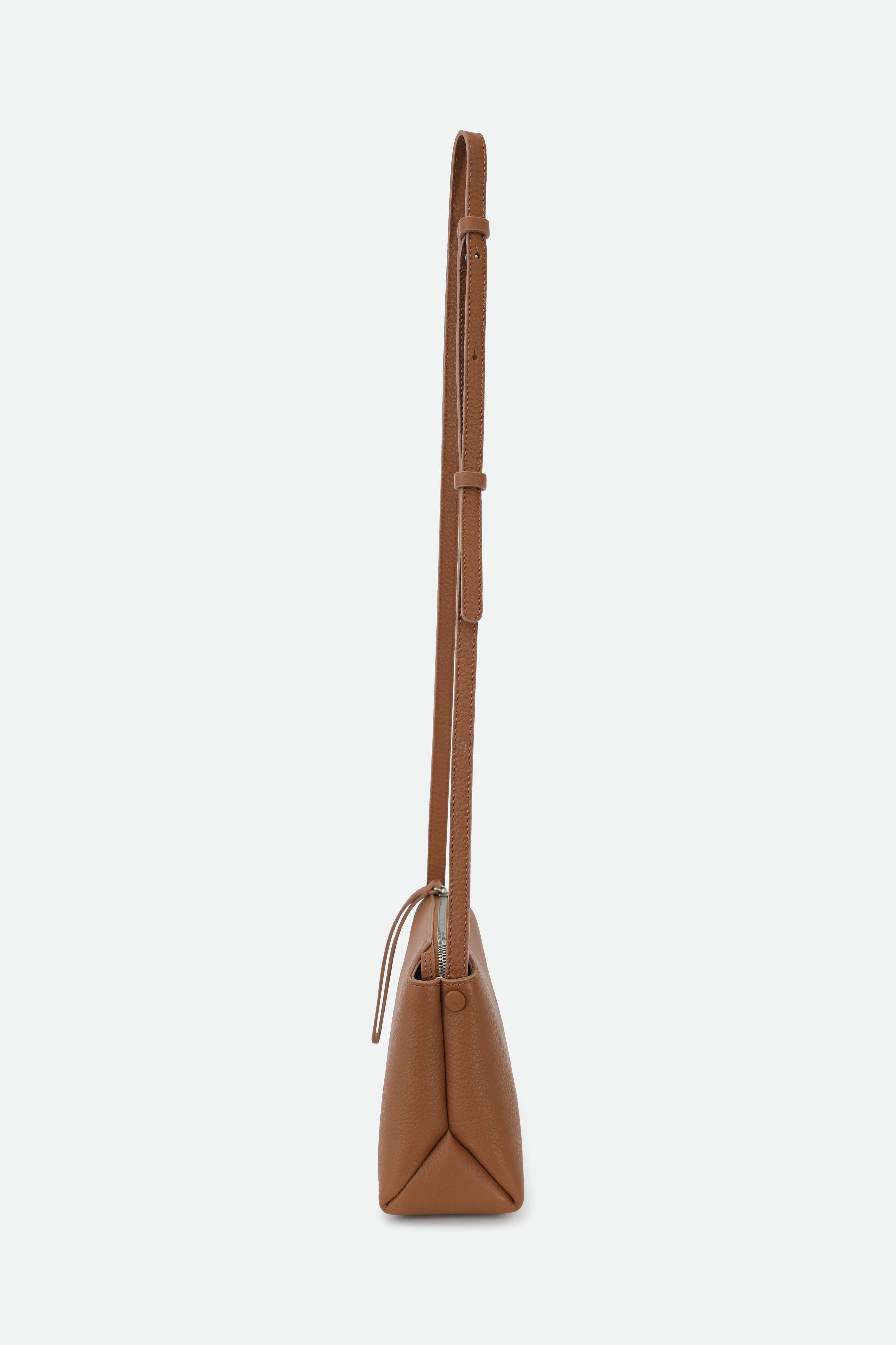 BRIDGET ITALIAN LEATHER CROSSBODY BAG IN NATURAL CUOIO - Jarbo