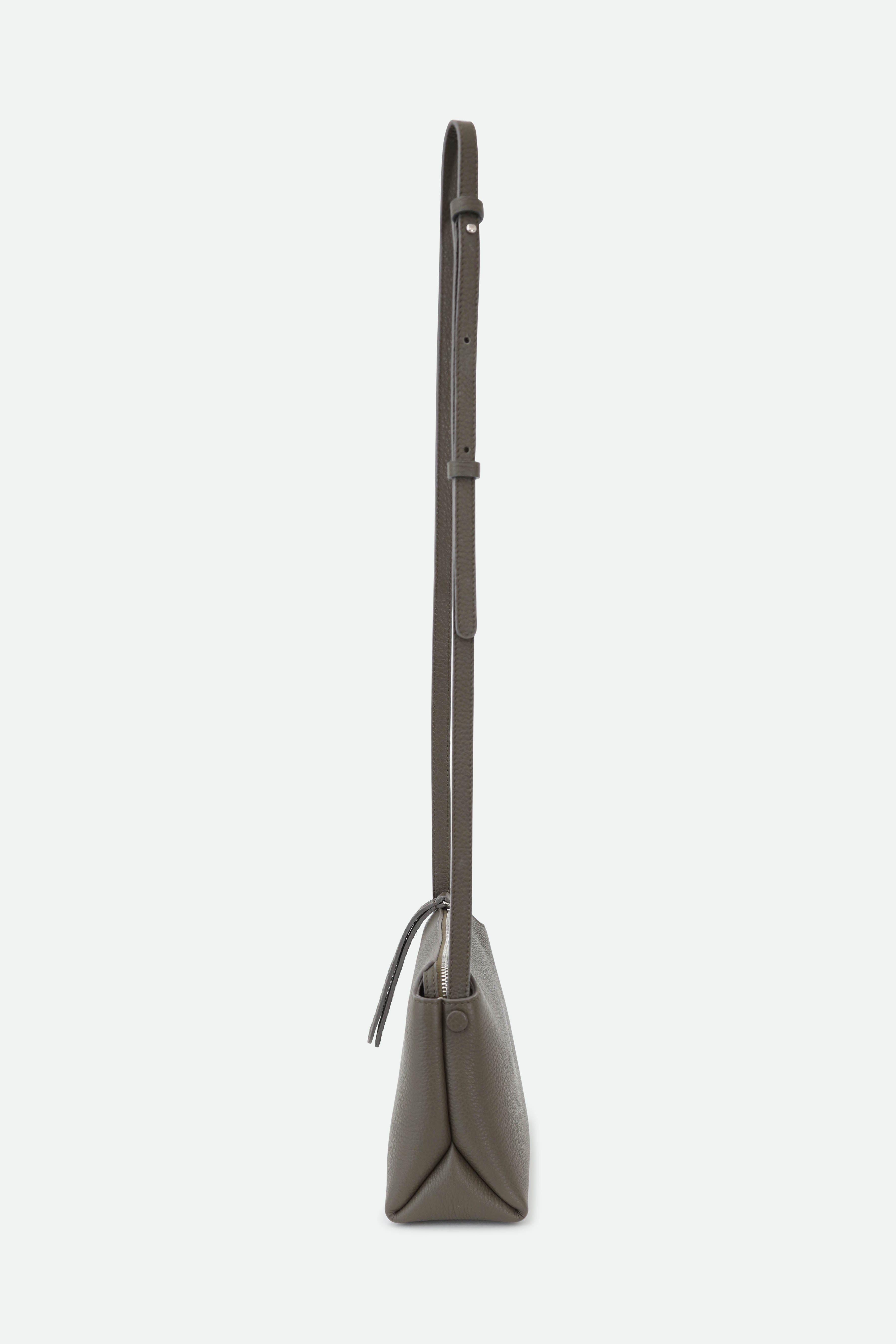 BRIDGET ITALIAN LEATHER CROSSBODY BAG IN OLIVE - Jarbo