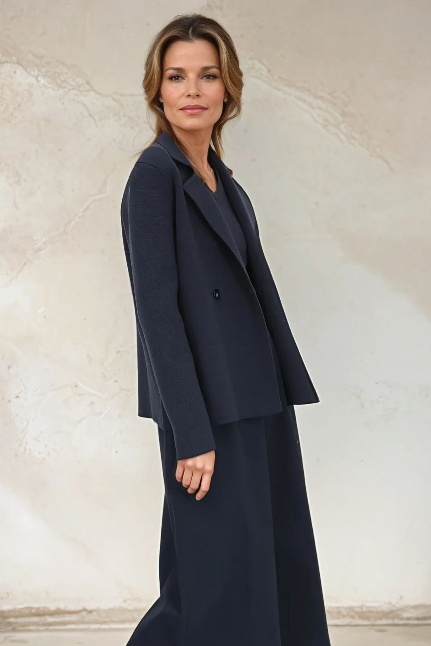 BRISIO DOUBLE BREASTED BLAZER IN ITALIAN COTTON - Jarbo