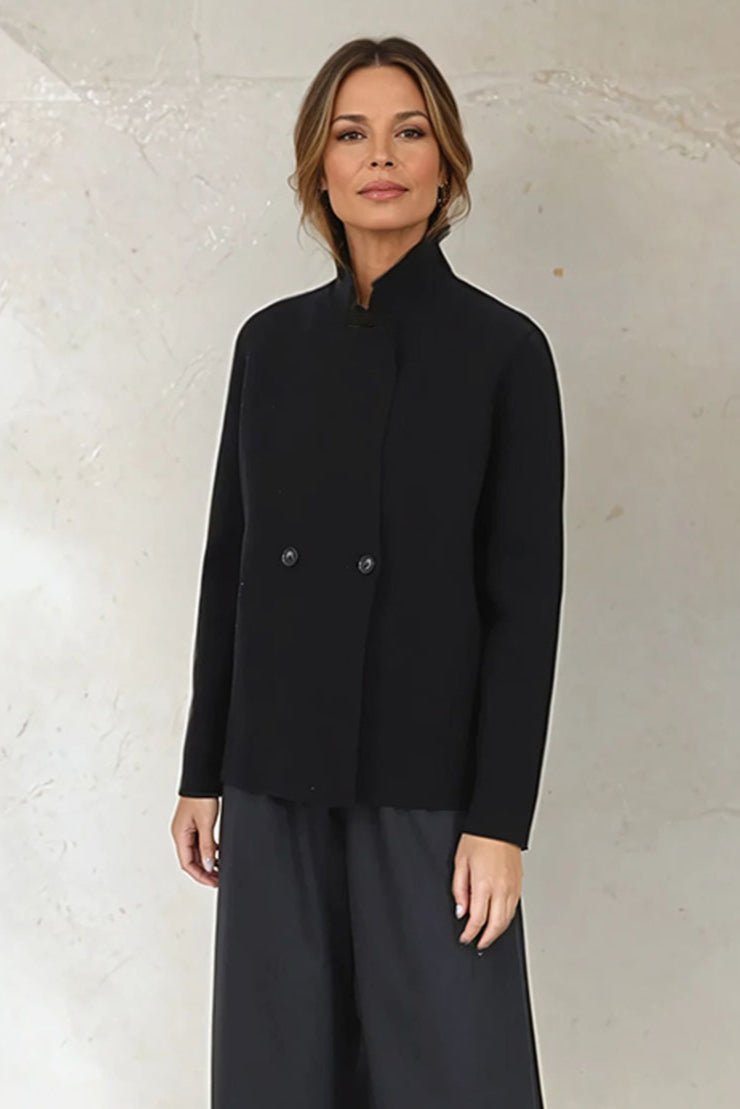 BRISIO DOUBLE BREASTED BLAZER IN ITALIAN COTTON - Jarbo