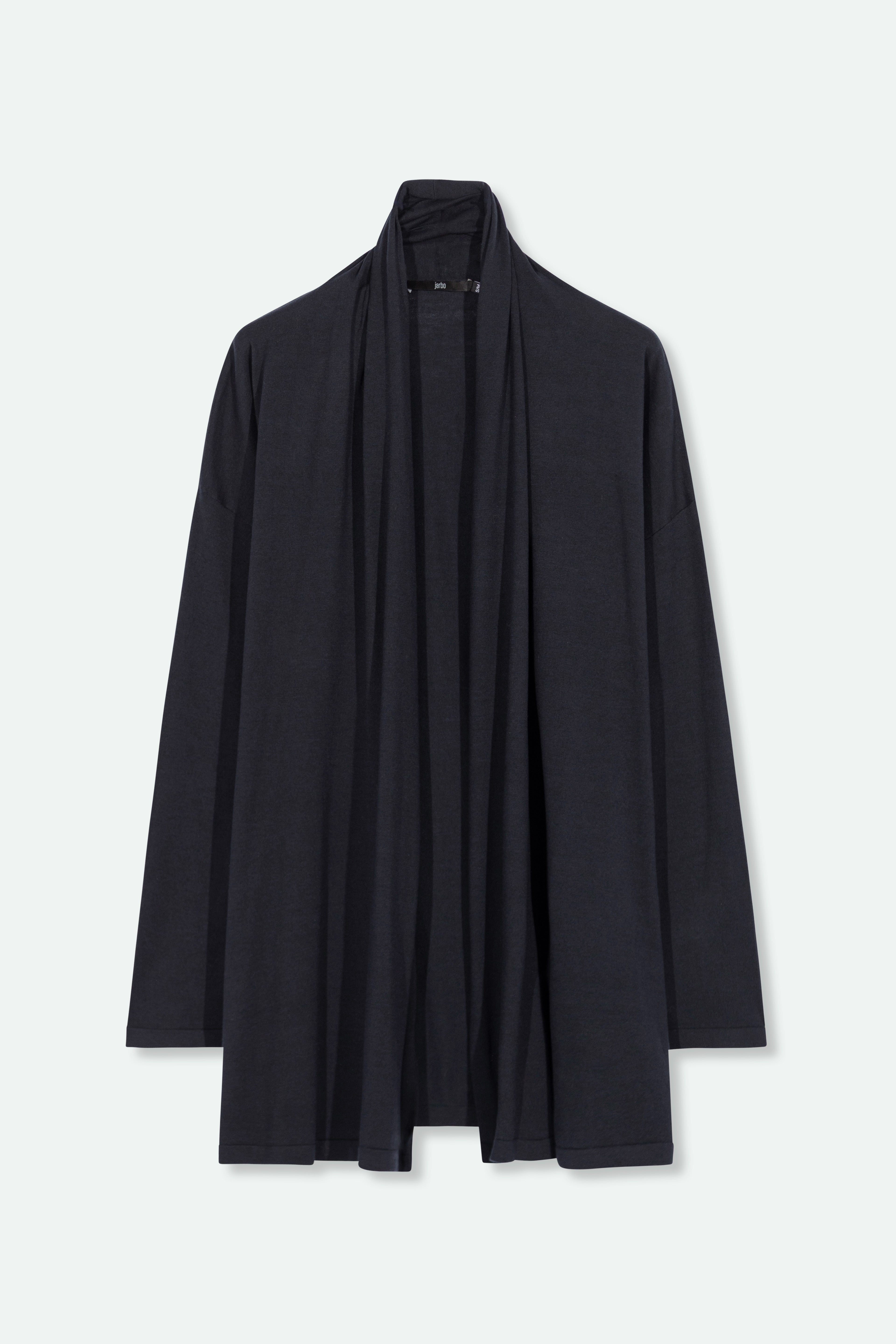 CADE SHAWL CARDIGAN IN FINE GAUGE ITALIAN SILK COTTON - Jarbo