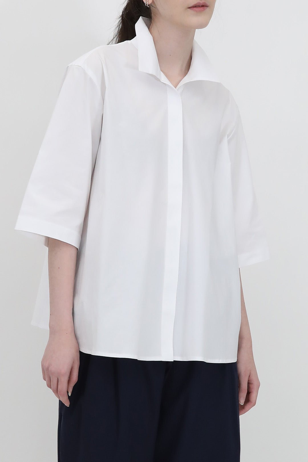 CAMP SHIRT IN ITALIAN COTTON POPLIN STRETCH - Jarbo