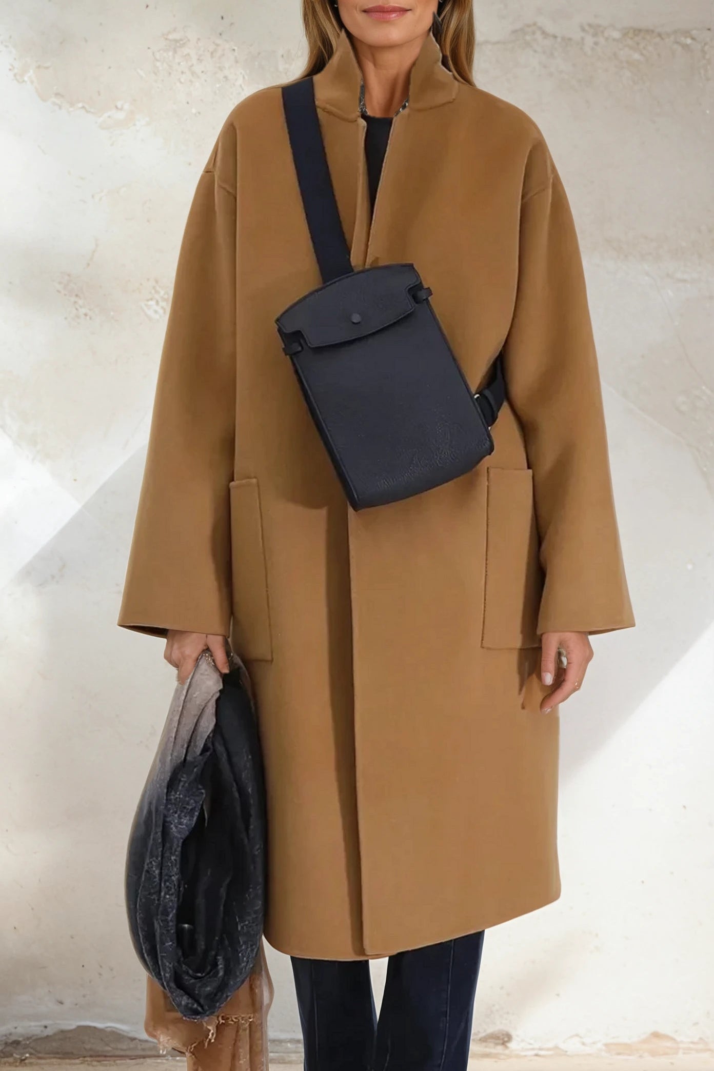 CARLIE COAT IN WOOL CASHMERE DOUBLE FACE - Jarbo