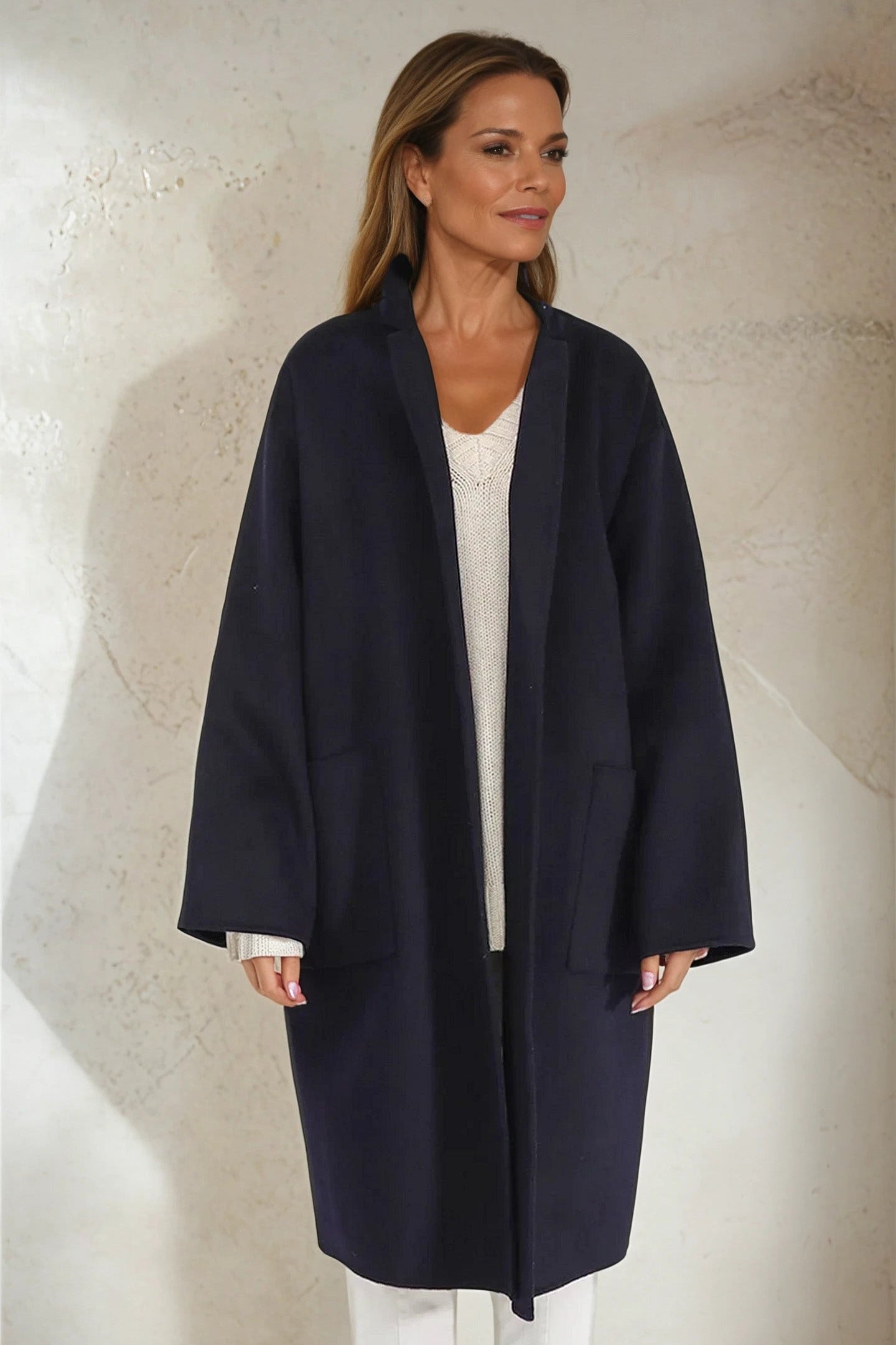 CARLIE COAT IN WOOL CASHMERE DOUBLE FACE