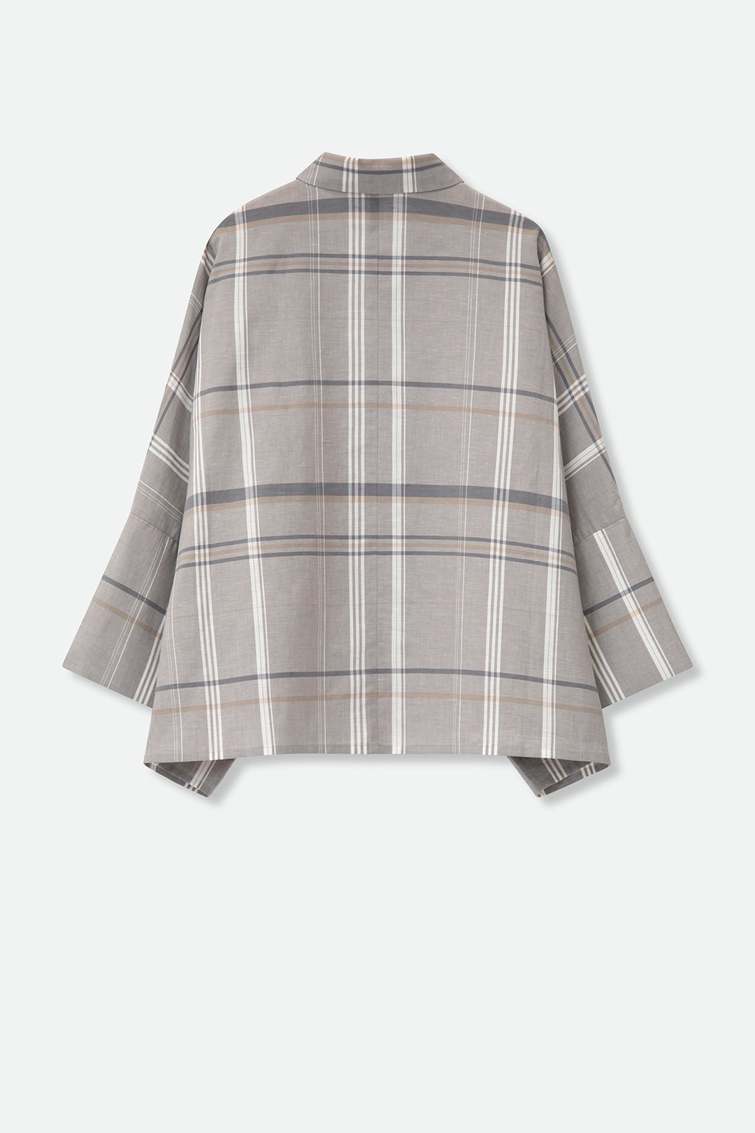 CEDROS SHIRT IN ITALIAN COTTON GREY PLAID - Jarbo