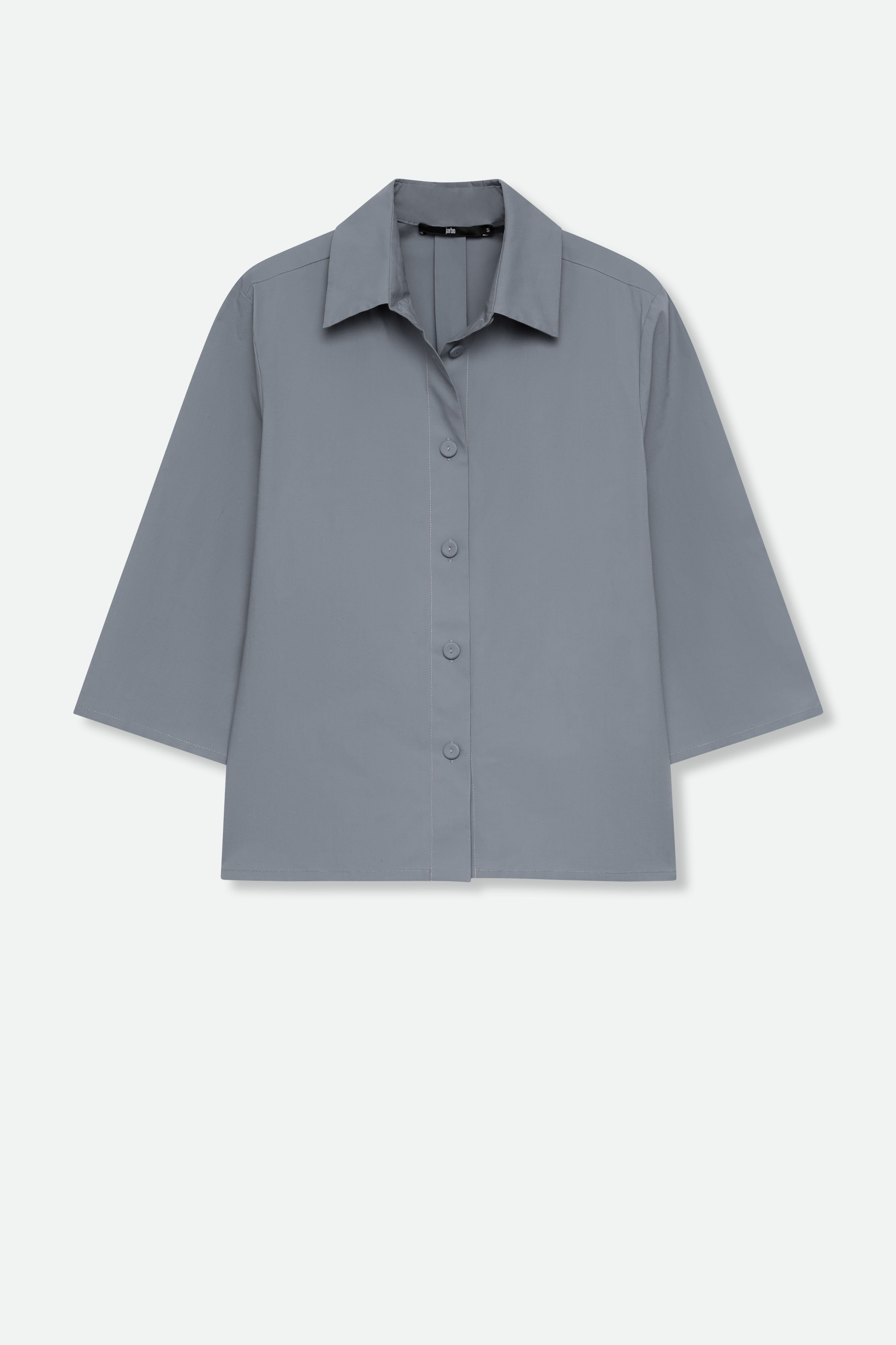CESARE CAMP SHIRT IN ITALIAN FINE STRETCH COTTON - Jarbo