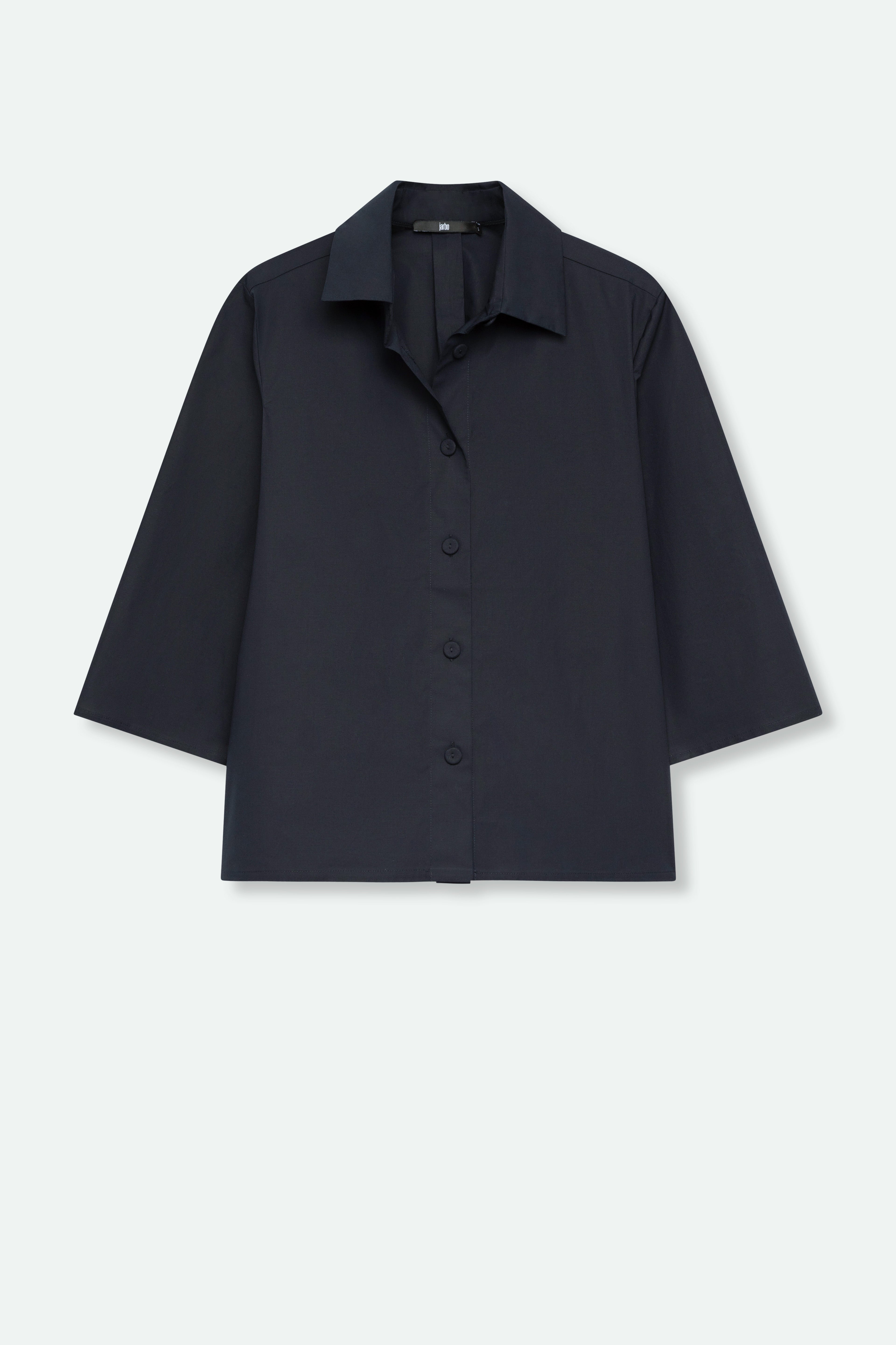 CESARE CAMP SHIRT IN ITALIAN FINE STRETCH COTTON - Jarbo