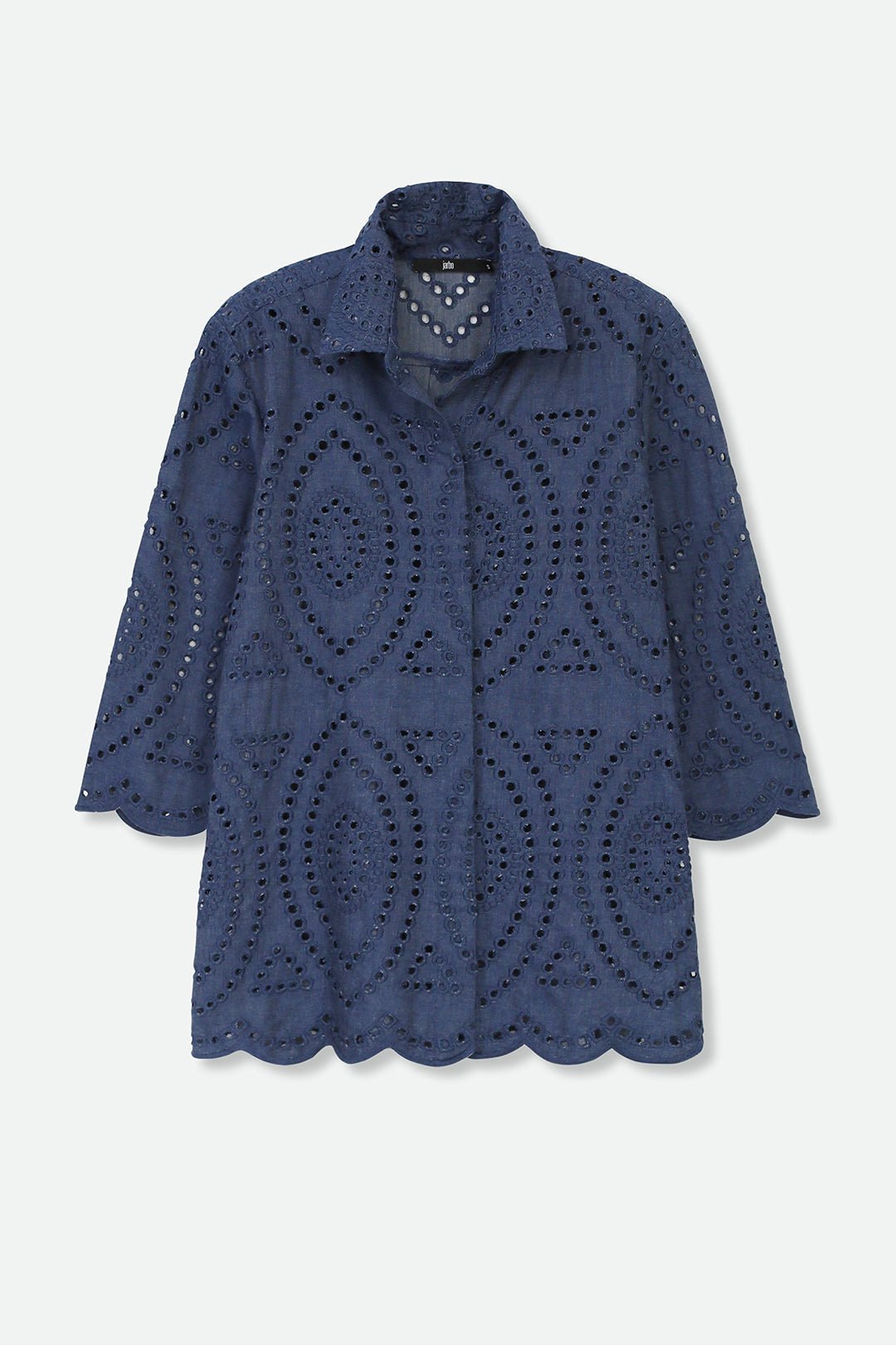 CESARE CAMP SHIRT ITALIAN DENIM EYELET - Jarbo