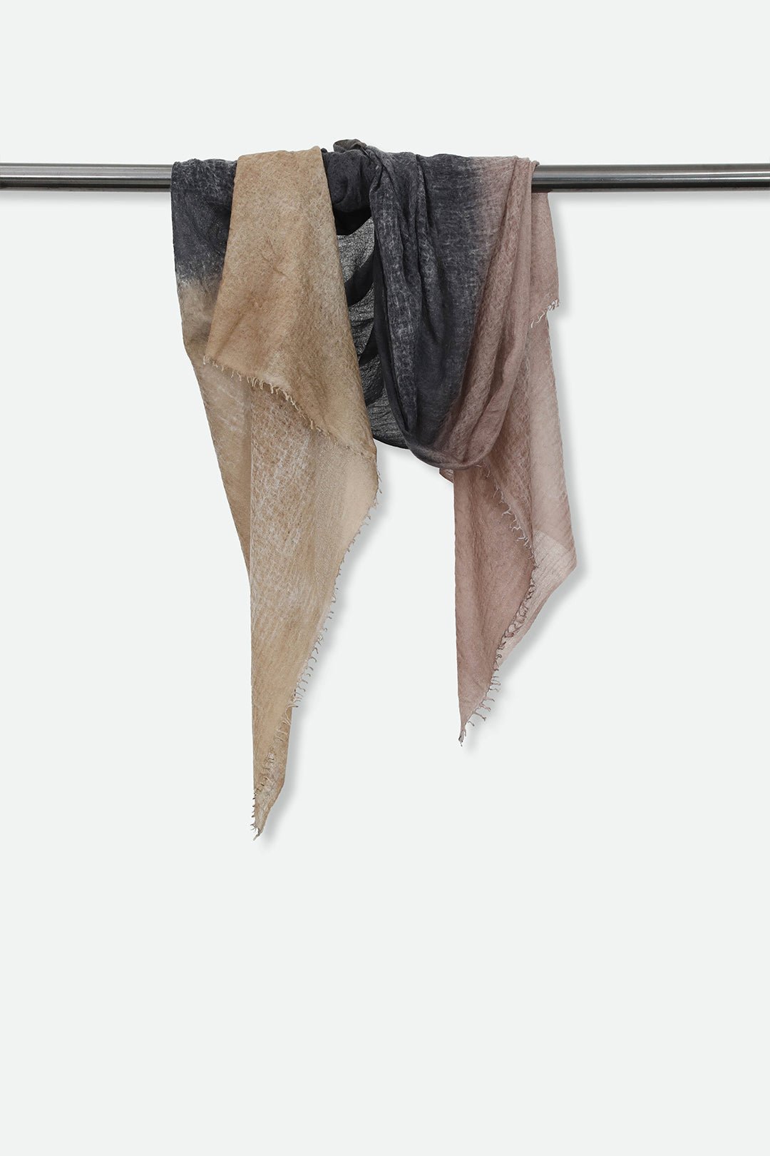 CHATEAU TOFFEE SCARF IN HAND DYED CASHMERE - Jarbo