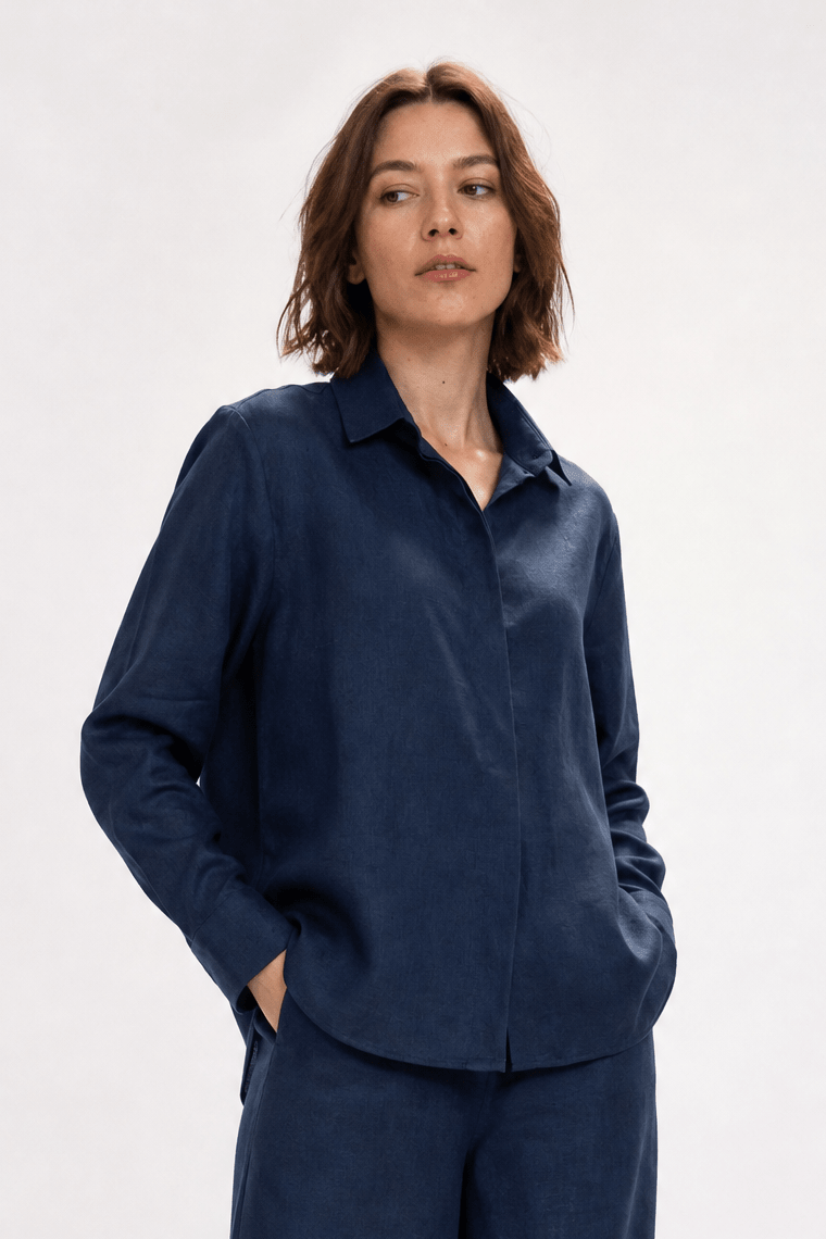 CHELSEA SHIRT IN ITALIAN LINEN - Jarbo