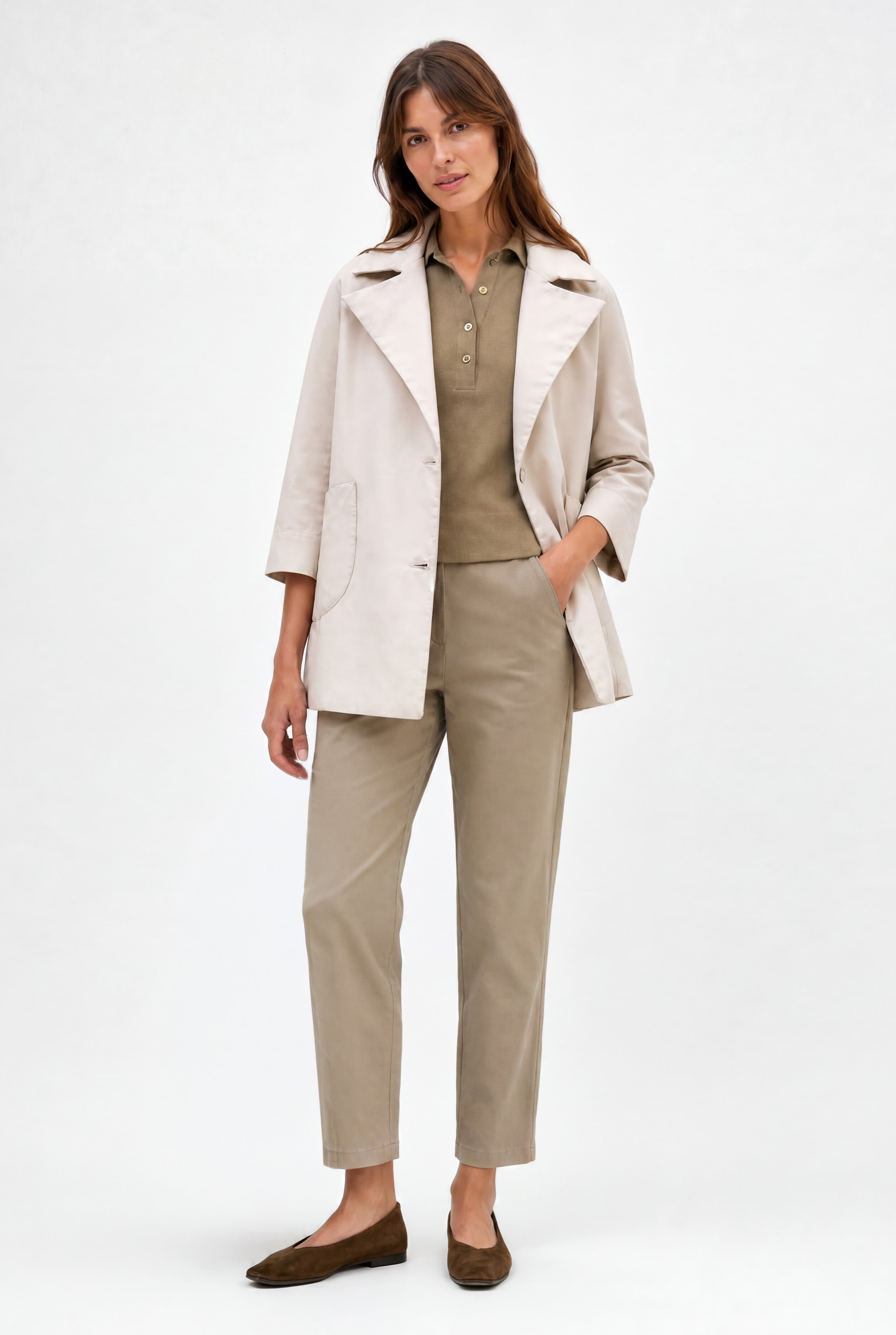 CITY JACKET IN ITALIAN FINE STRETCH COTTON - Jarbo