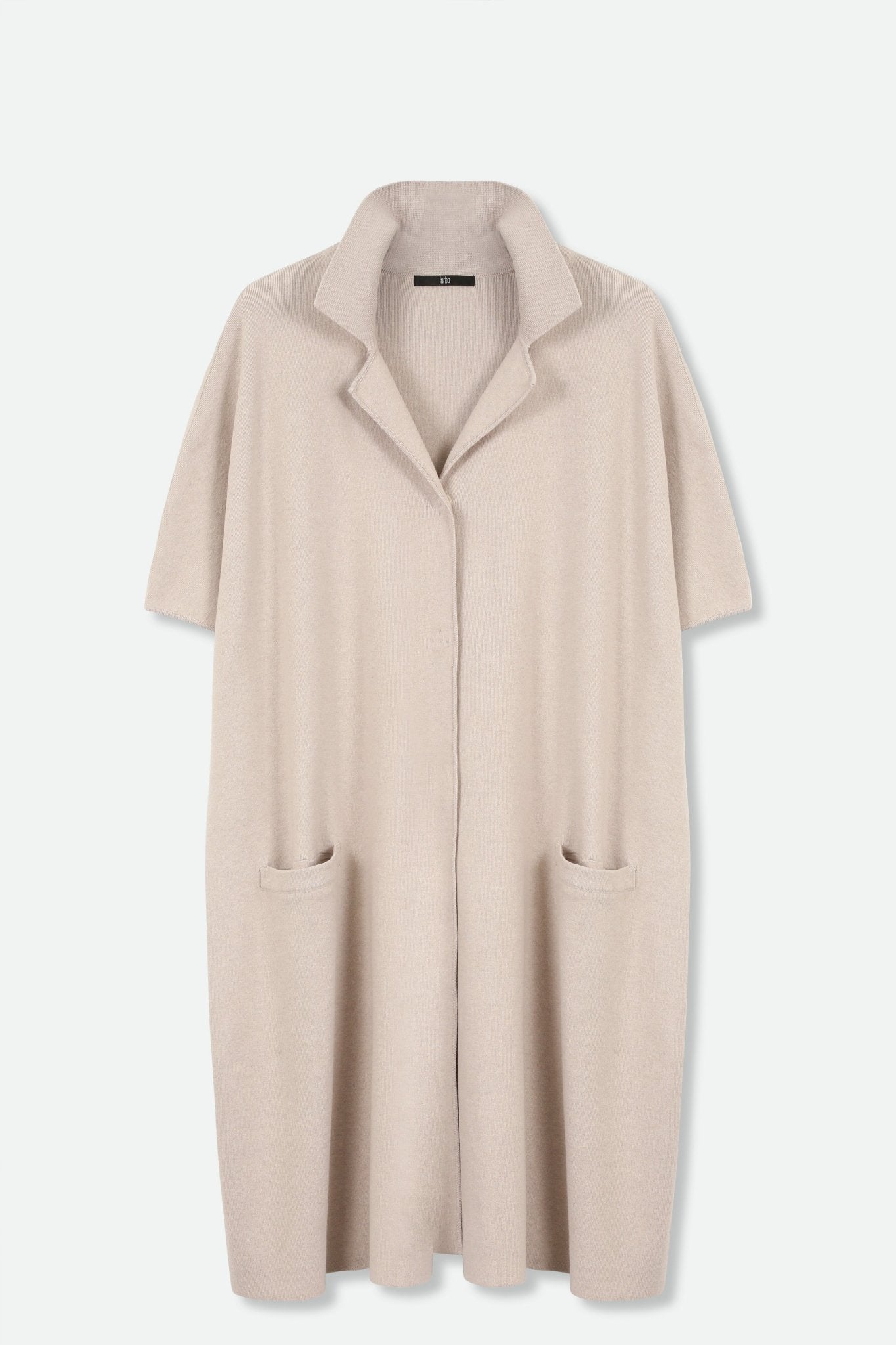 CLEO COAT IN KNIT PIMA COTTON IN HEATHER