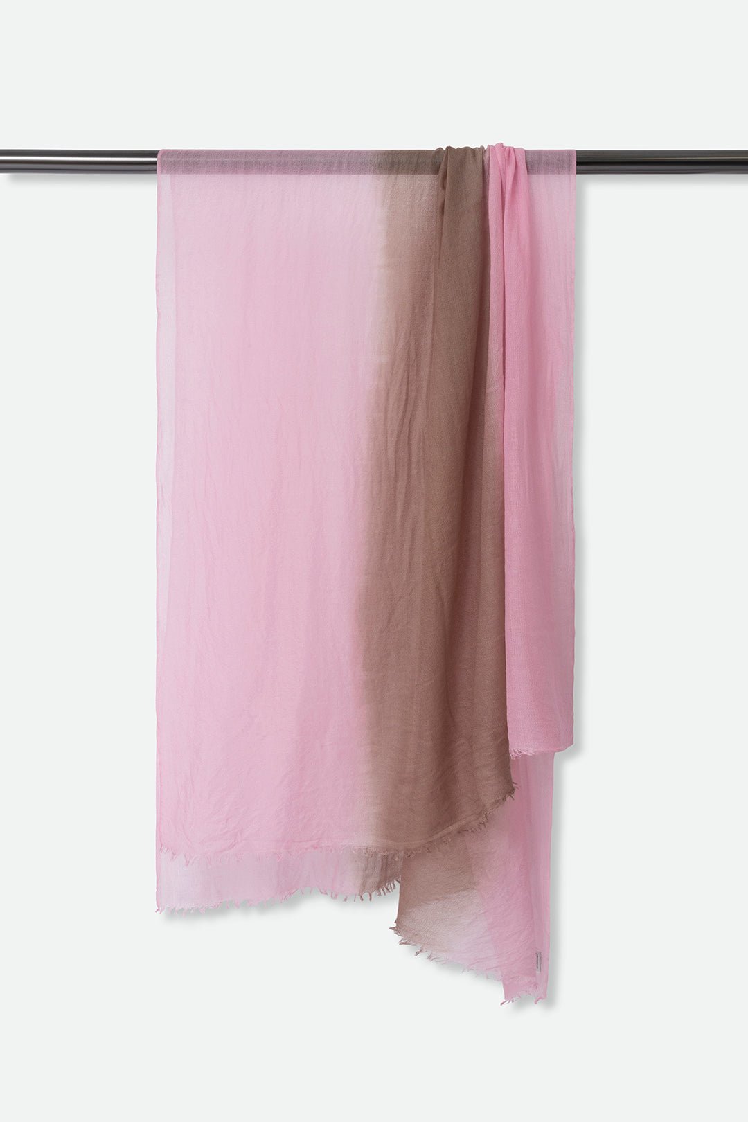 COCOA PINK LIGHTWEIGHT SCARF IN HAND DYED CASHMERE - Jarbo