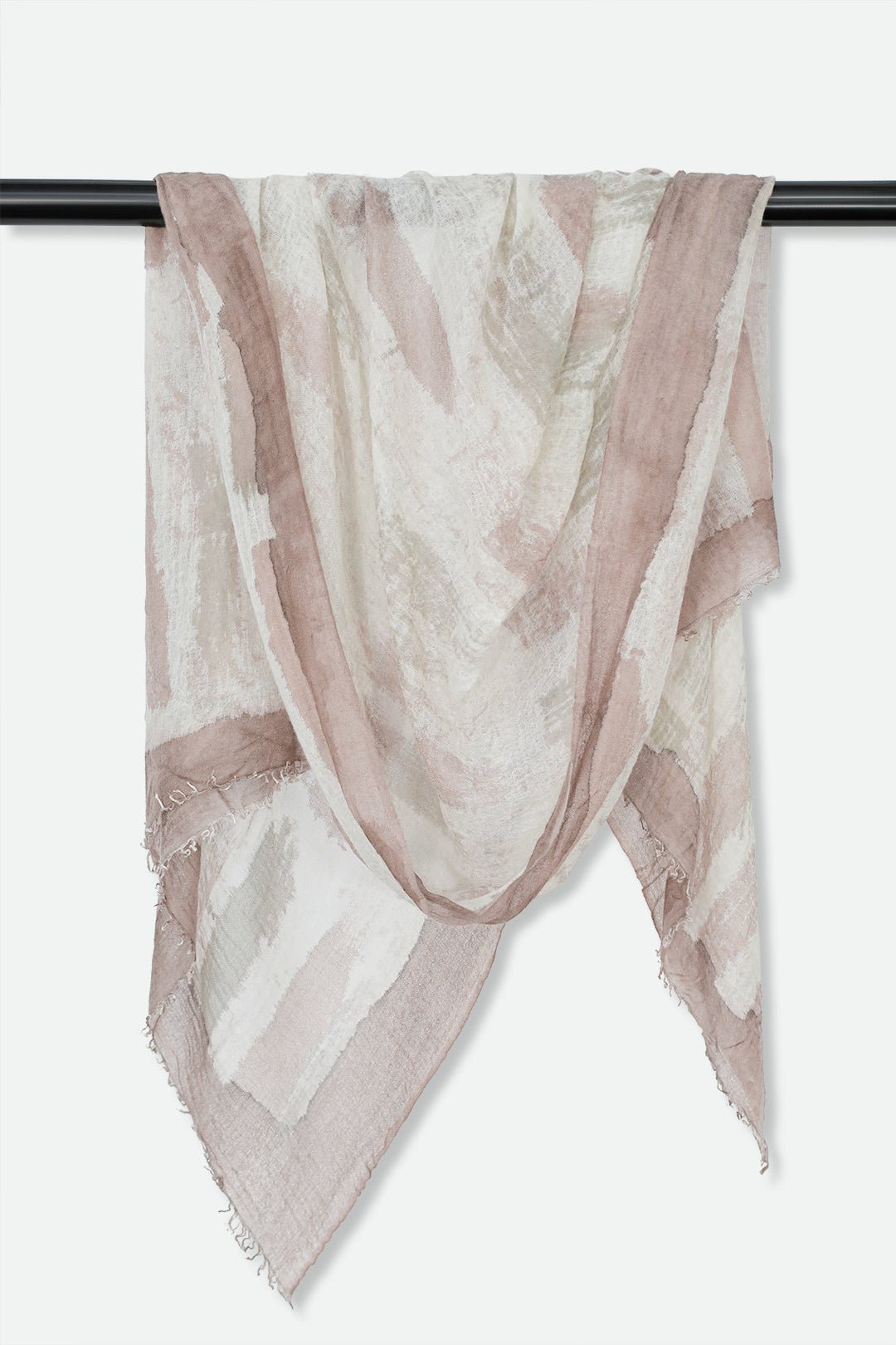 COCOA QUARTZ SCARF IN HAND DYED CASHMERE - Jarbo