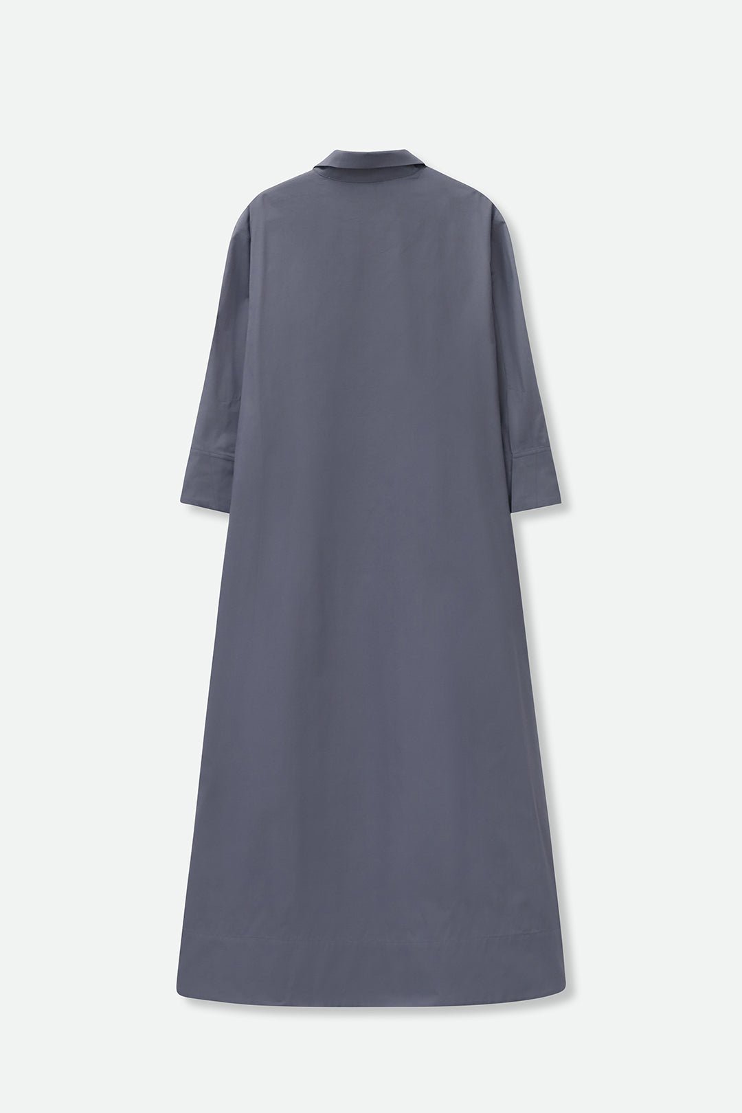DANNI DRESS IN ITALIAN COTTON SLATE CHARCOAL - Jarbo