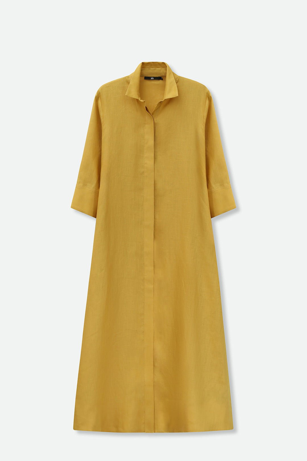 DANNI DRESS IN ITALIAN LINEN MARIGOLD - Jarbo