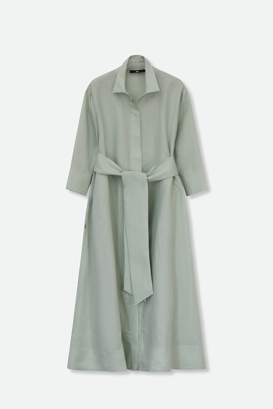 DANNI DRESS IN ITALIAN LINEN MINT - Jarbo