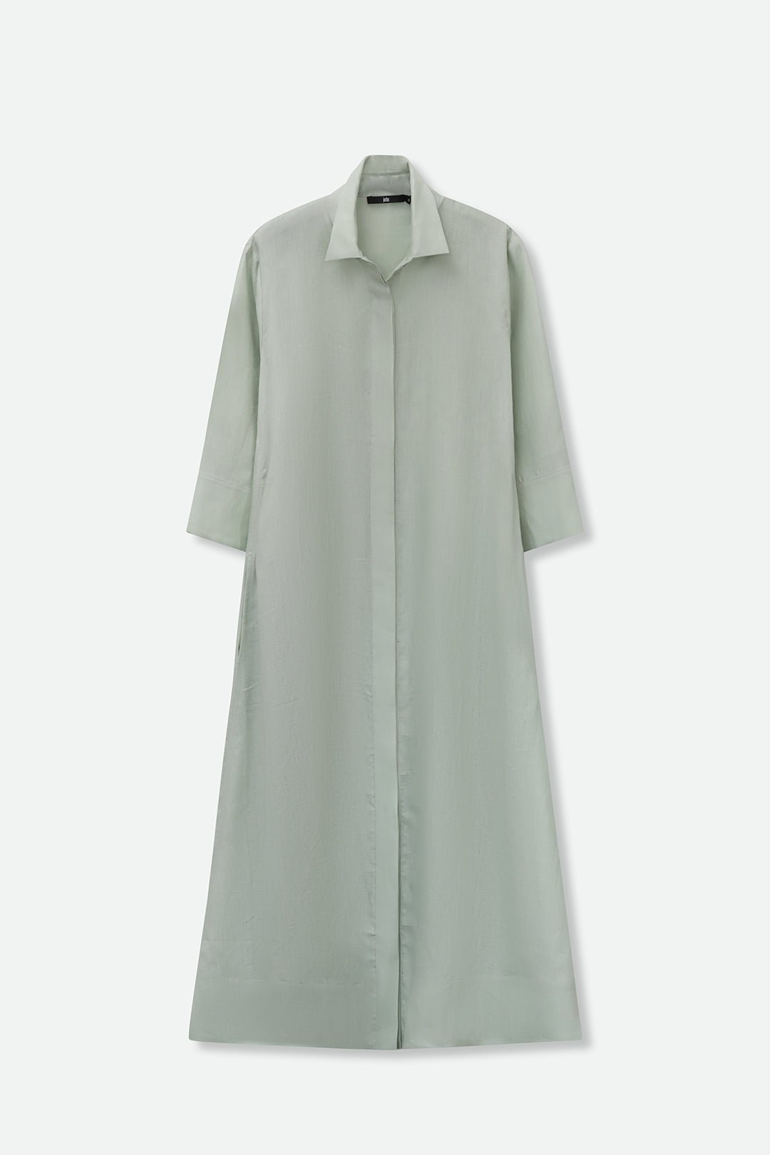 DANNI DRESS IN ITALIAN LINEN MINT - Jarbo