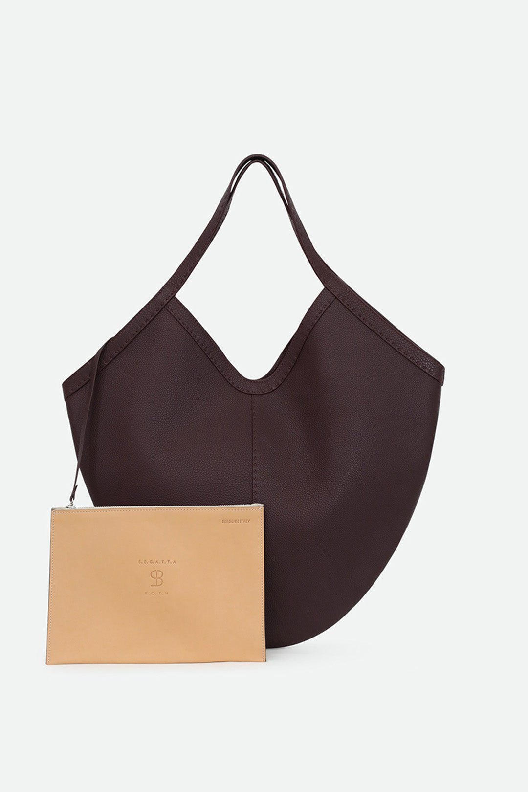 DANTE HOBO BAG IN BORDEAUX CALFSKIN - Jarbo