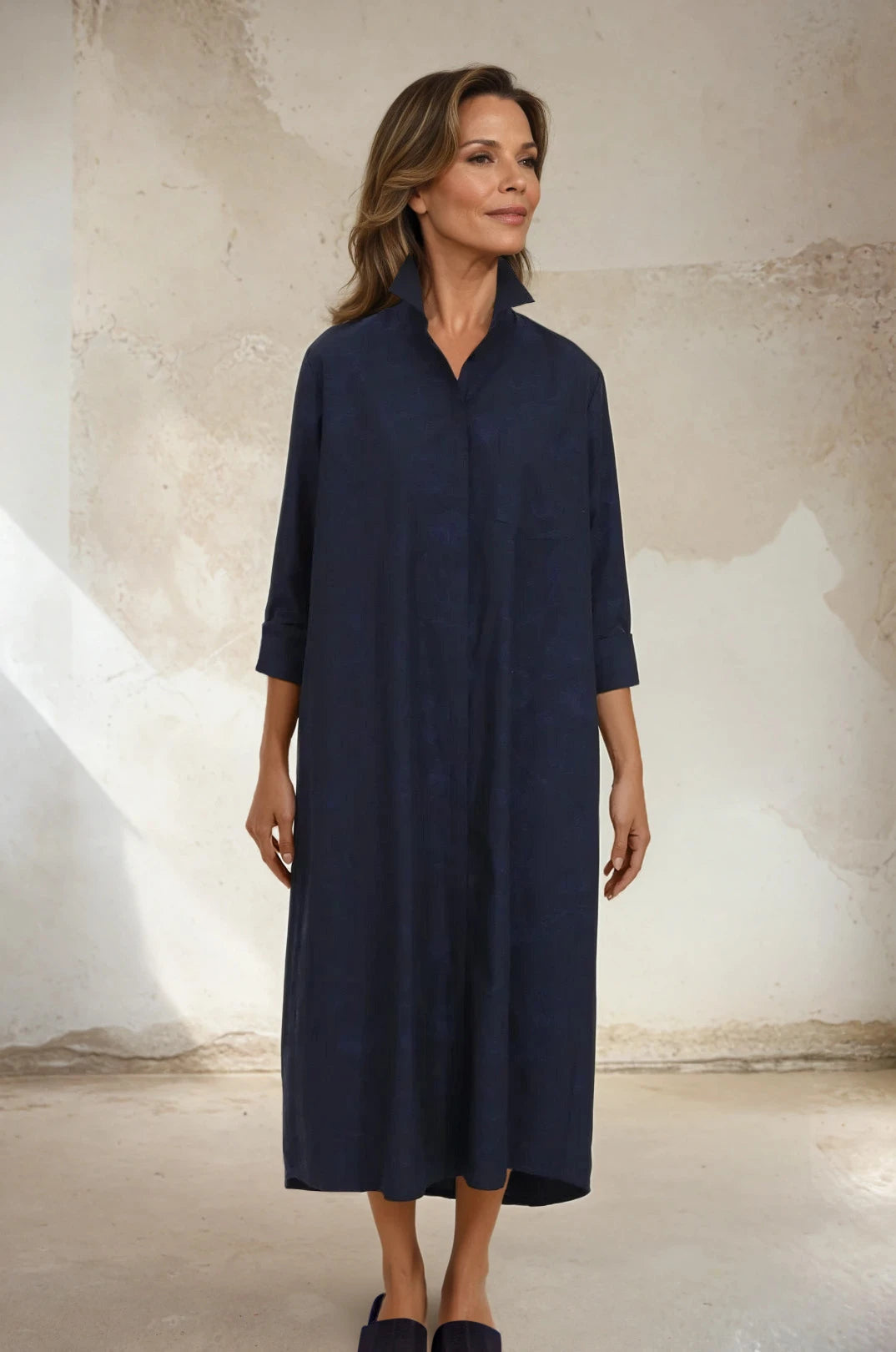 DELPHINE DRESS IN ITALIAN COTTON JACQUARD