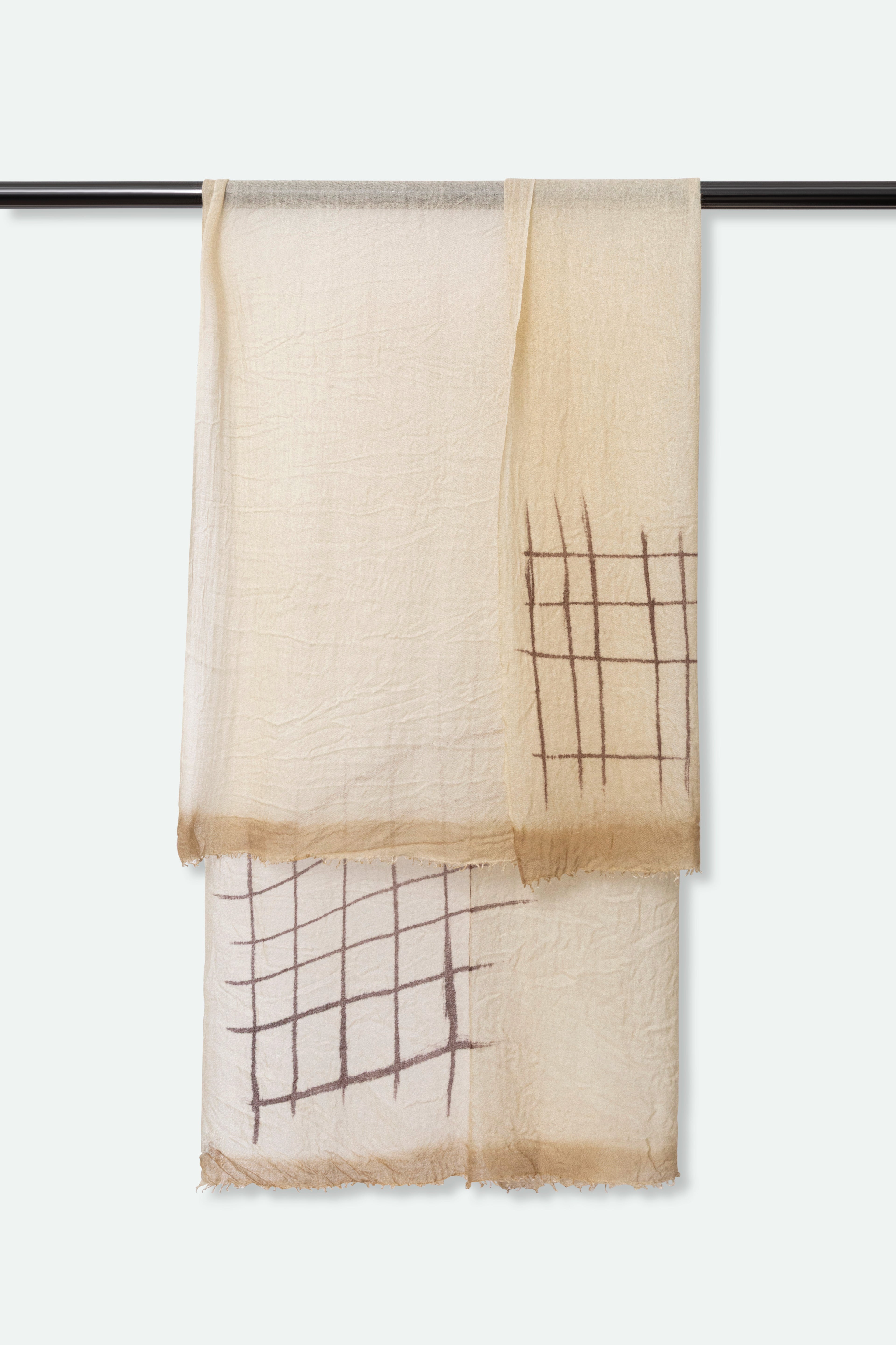DISEGNO SCARF IN HAND DYED CASHMERE - Jarbo