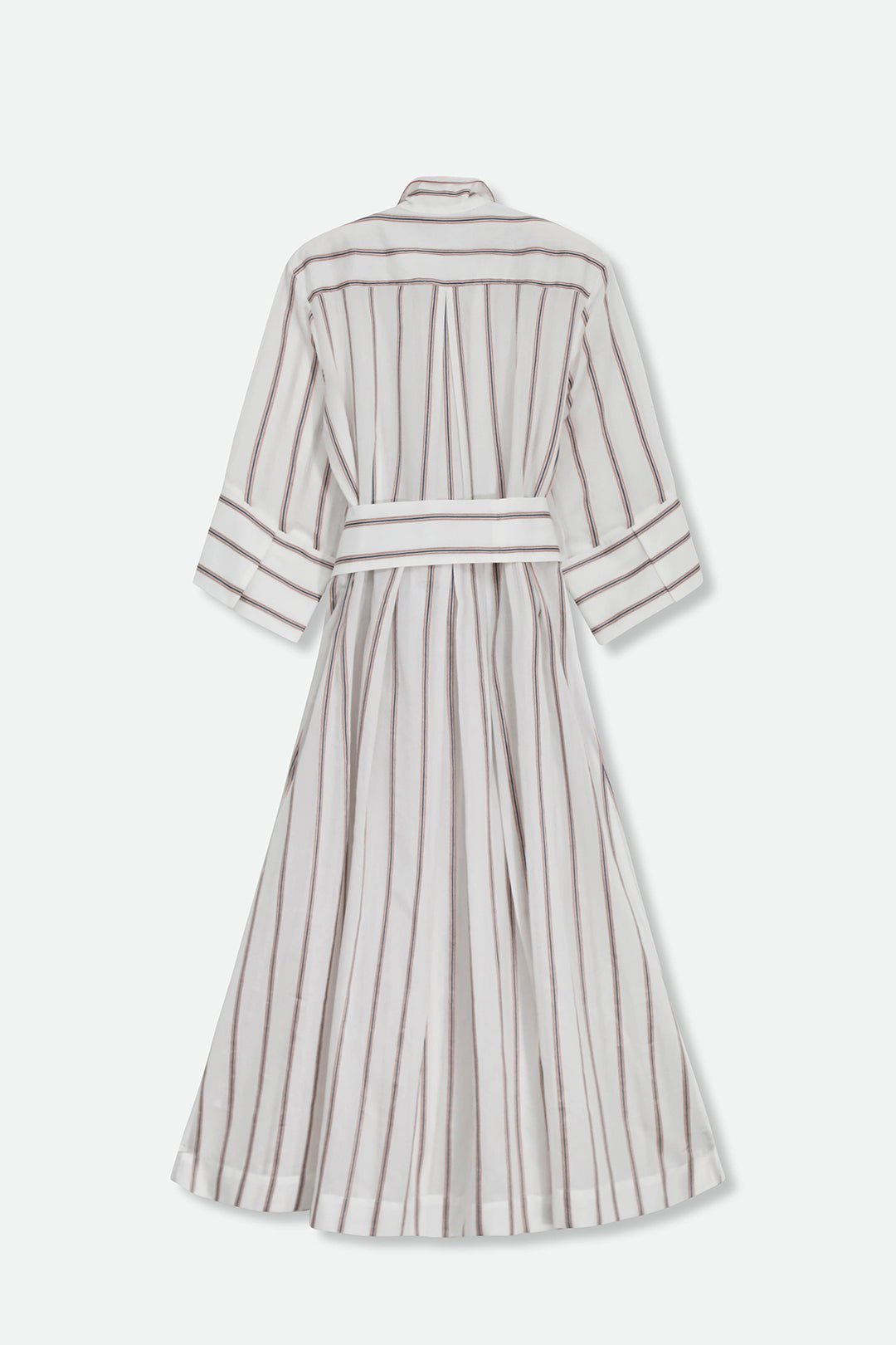 DUNE DRESS IN ITALIAN COTTON JACQUARD STRIPE - Jarbo