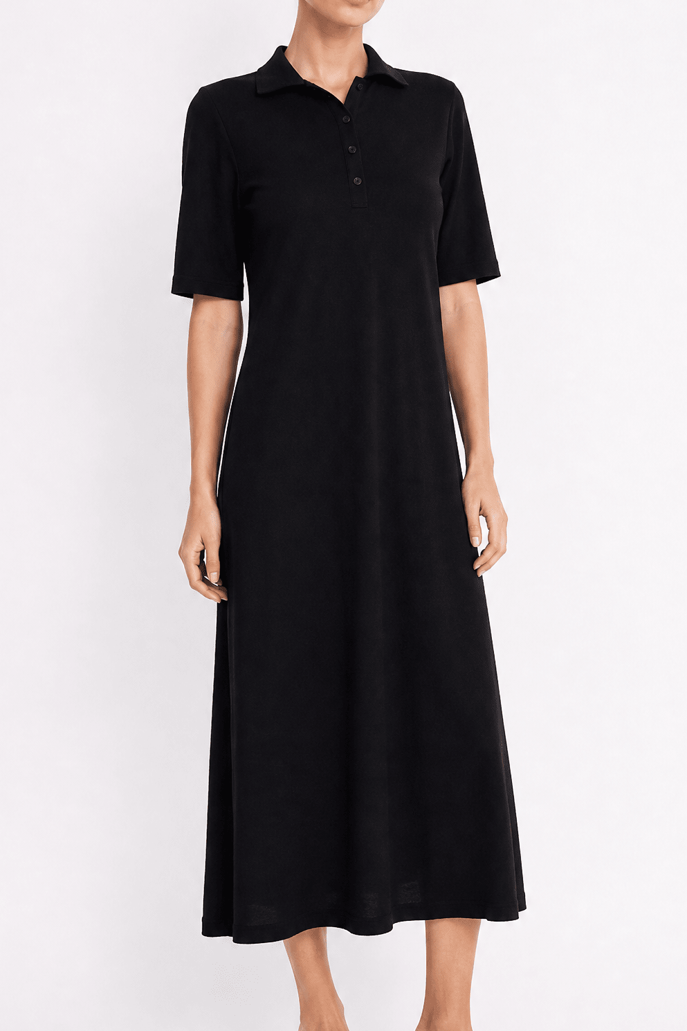 DYLAN POLO DRESS IN FINE GAUGE ITALIAN SILK COTTON - Jarbo