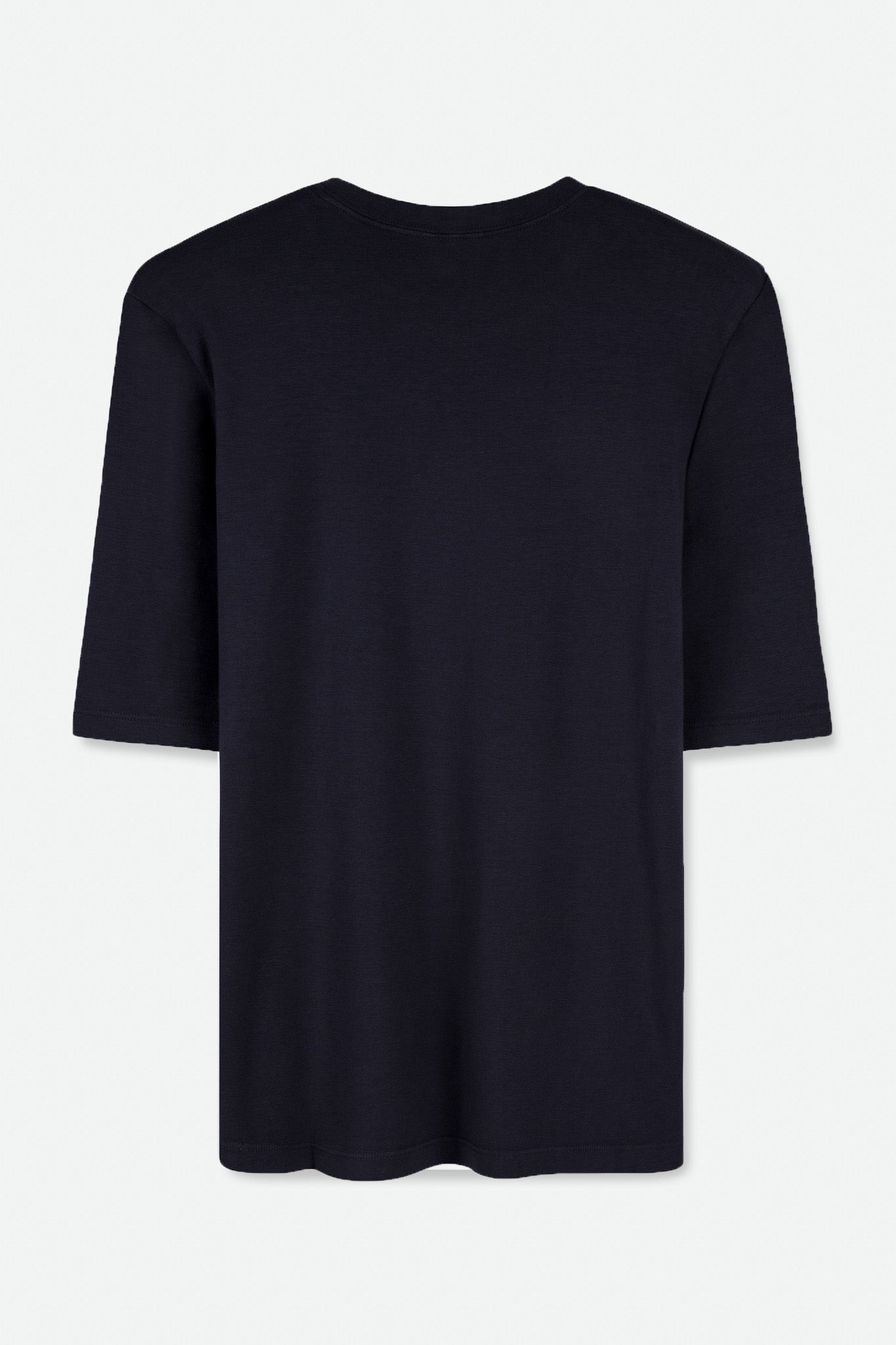 ELBOW SLEEVE CREW IN PIMA COTTON STRETCH