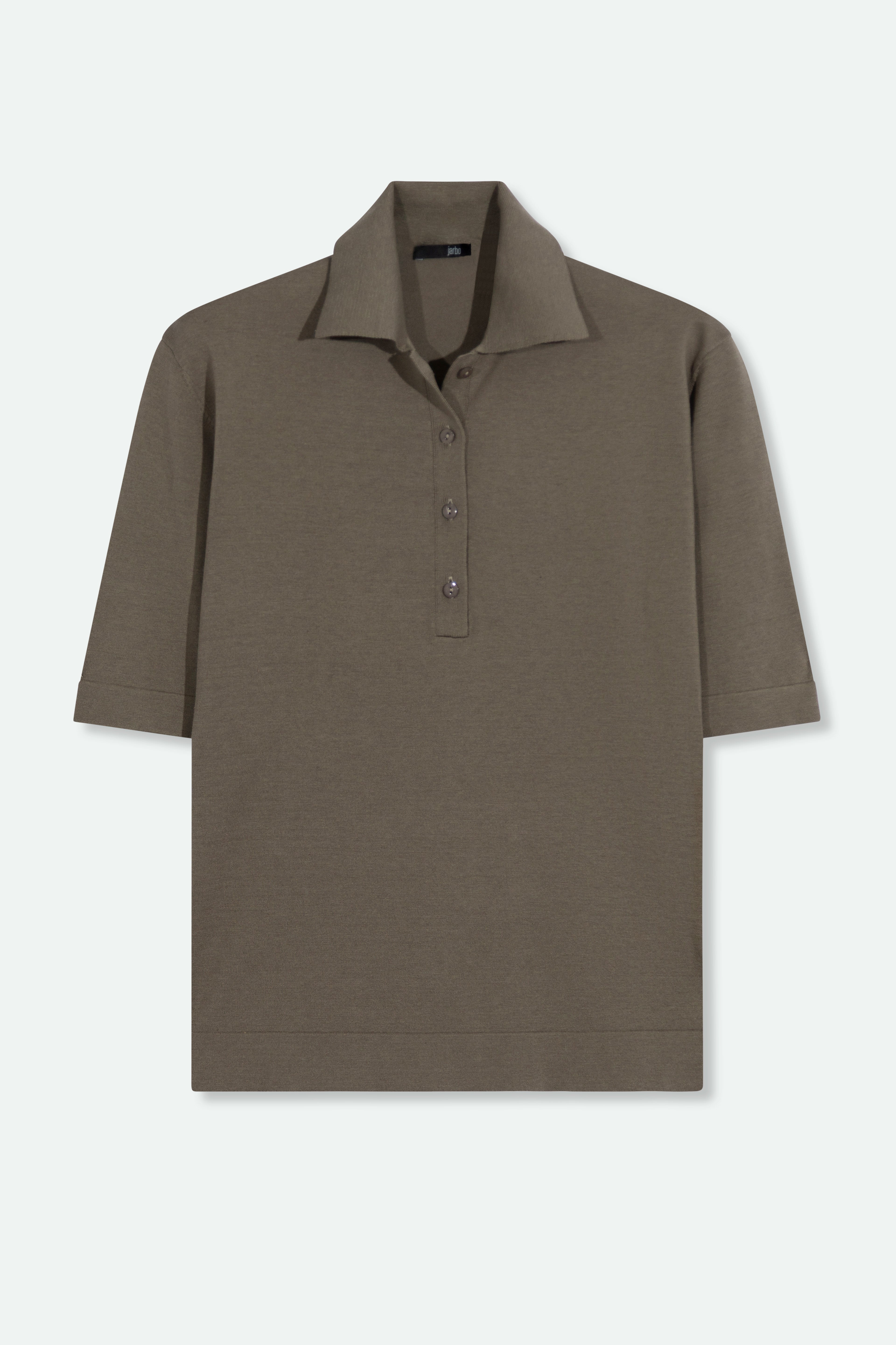 ELLIS POLO SHIRT IN FINE GAUGE ITALIAN SILK COTTON - Jarbo