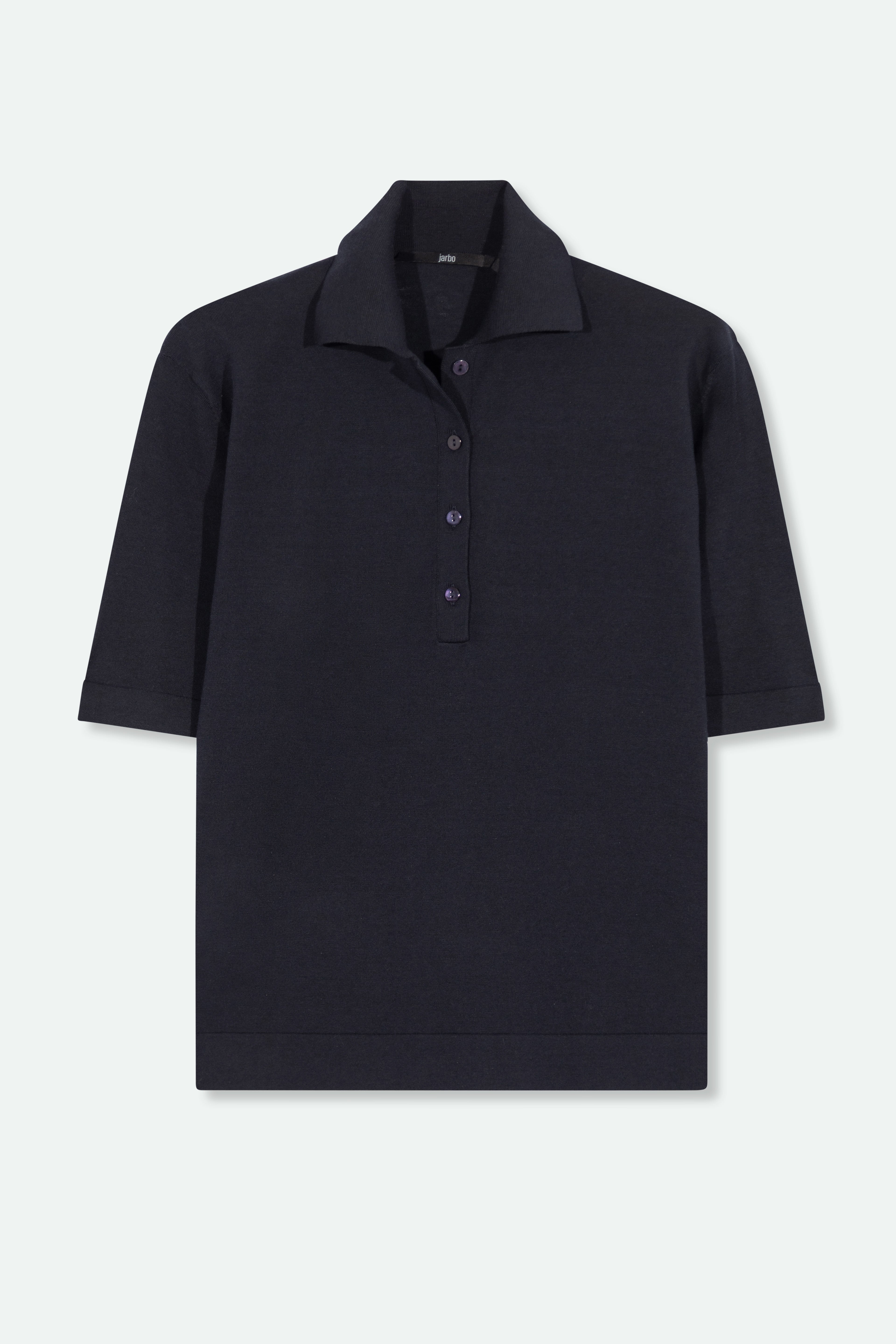 ELLIS POLO SHIRT IN FINE GAUGE ITALIAN SILK COTTON - Jarbo