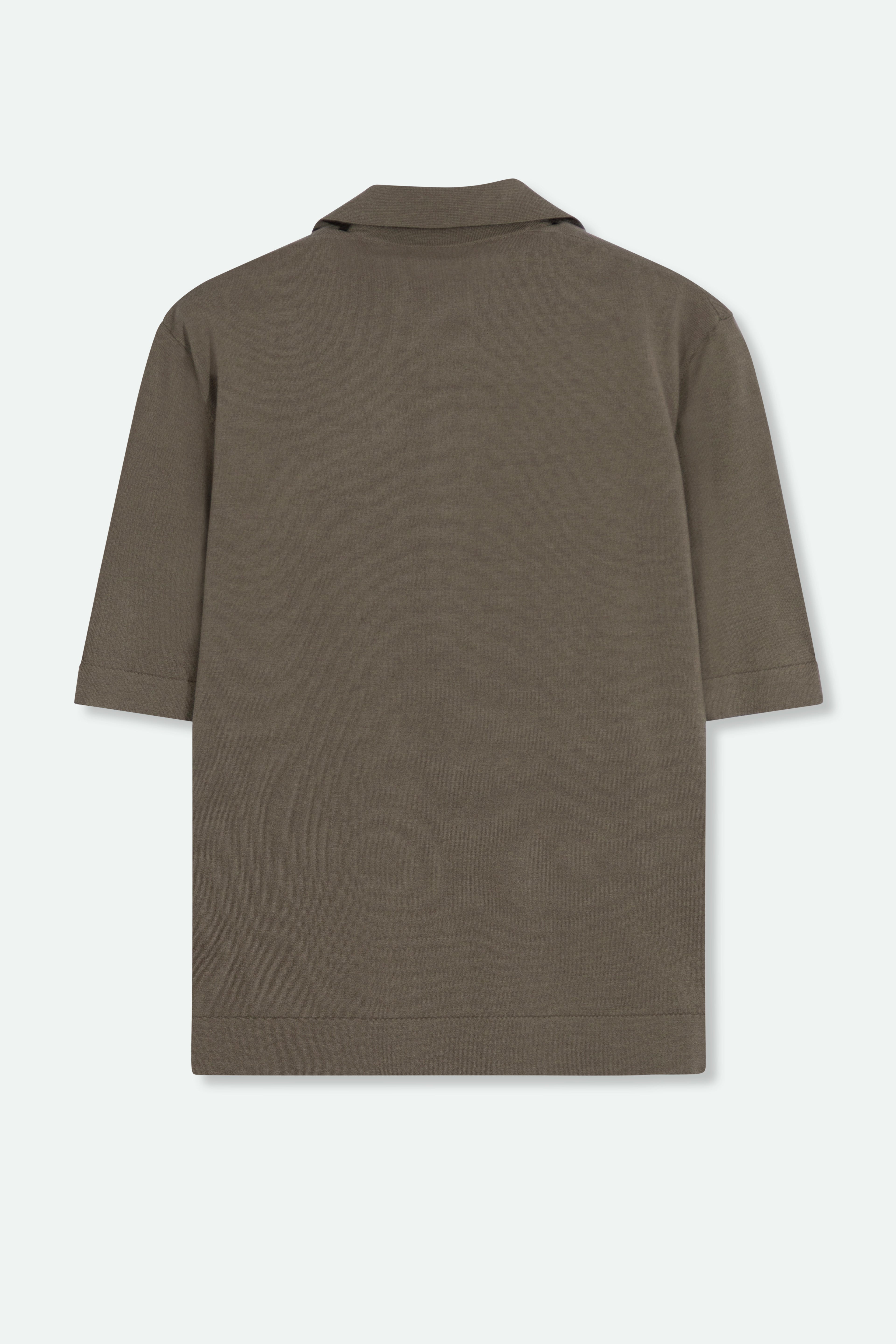 ELLIS POLO SHIRT IN FINE GAUGE ITALIAN SILK COTTON - Jarbo