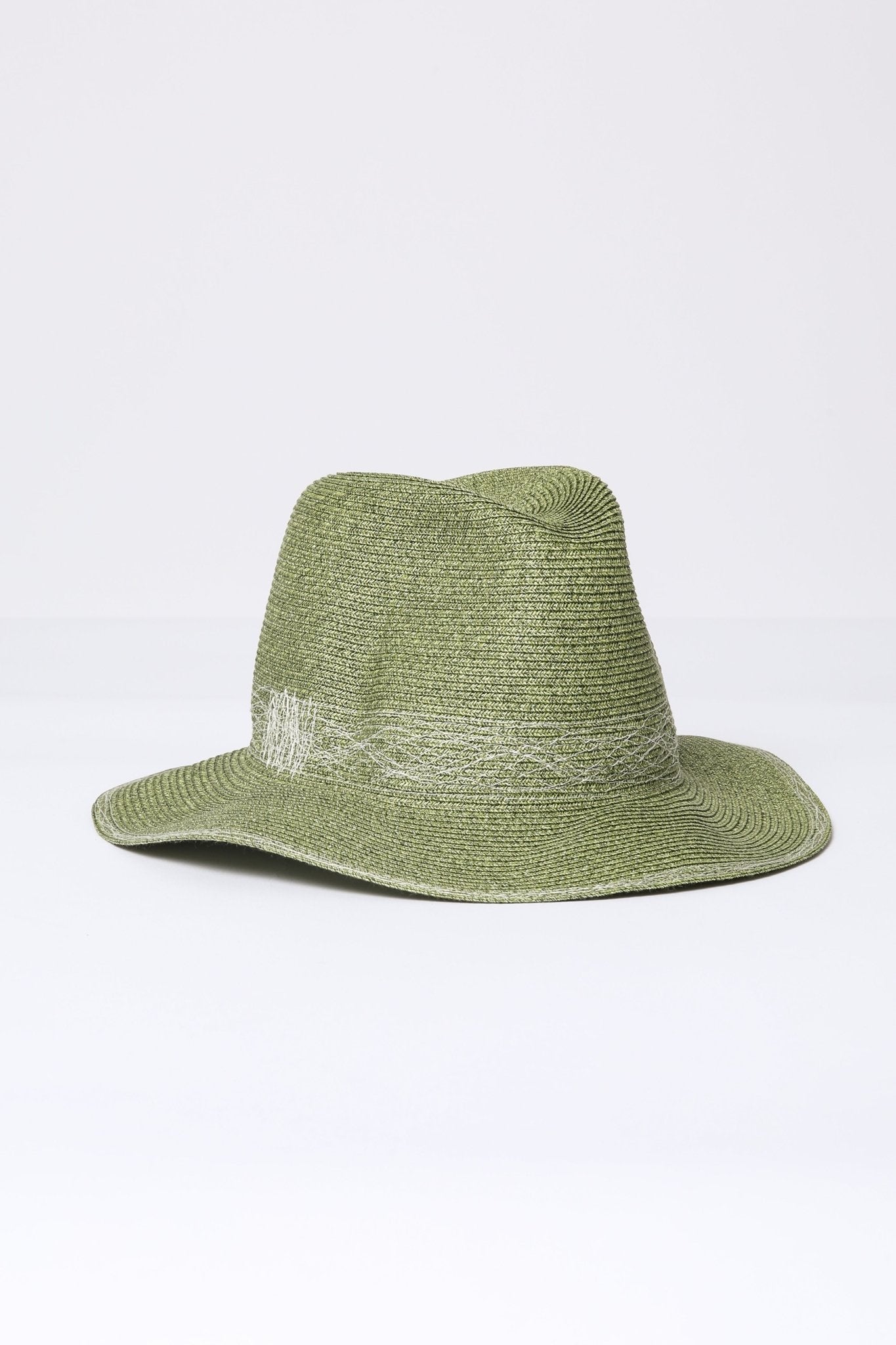 FEDORA HAT IN STRAW BY CATERINA BERTINI