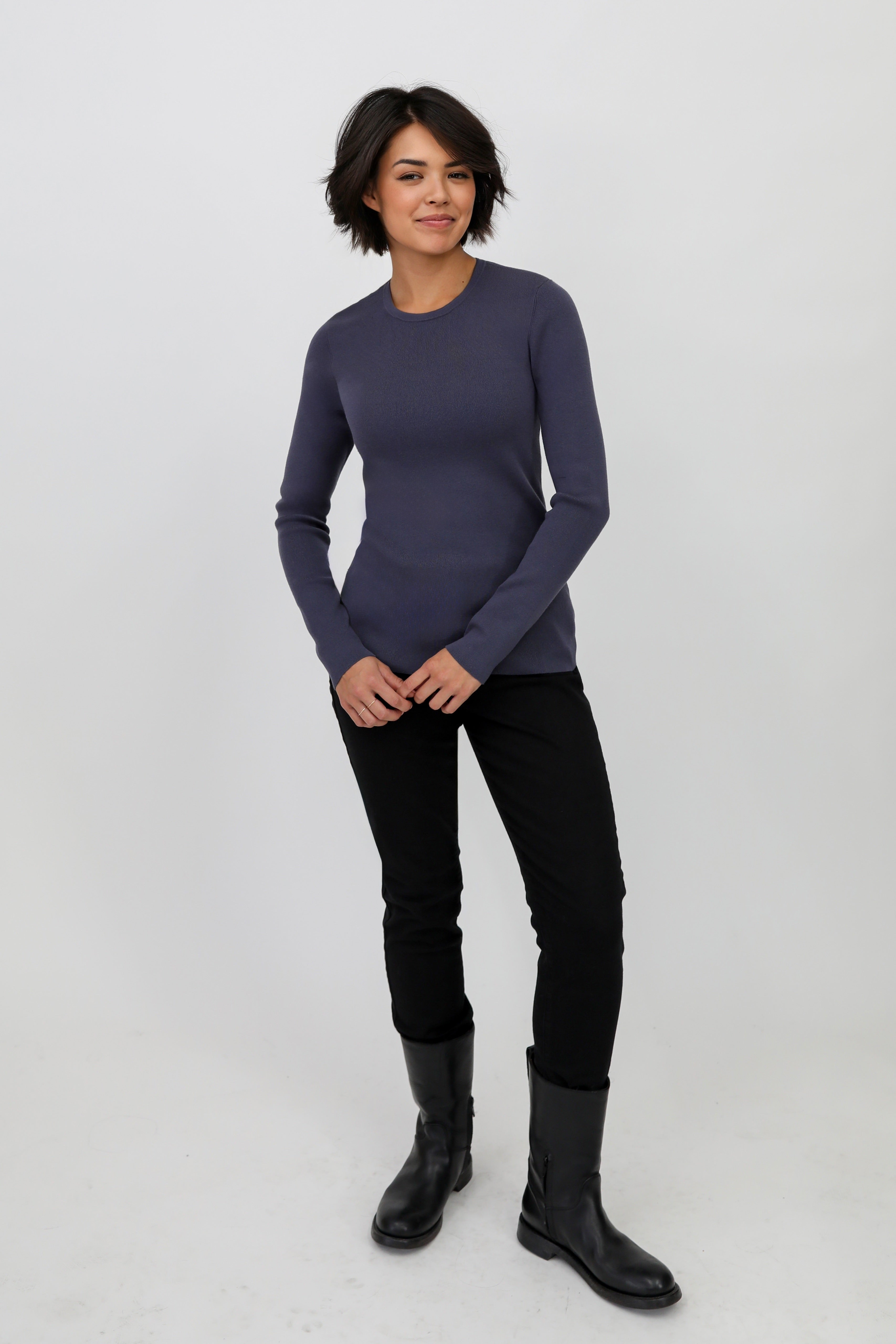 FIVE POCKET GARMENT DYE IN STRETCH DENIM - Jarbo