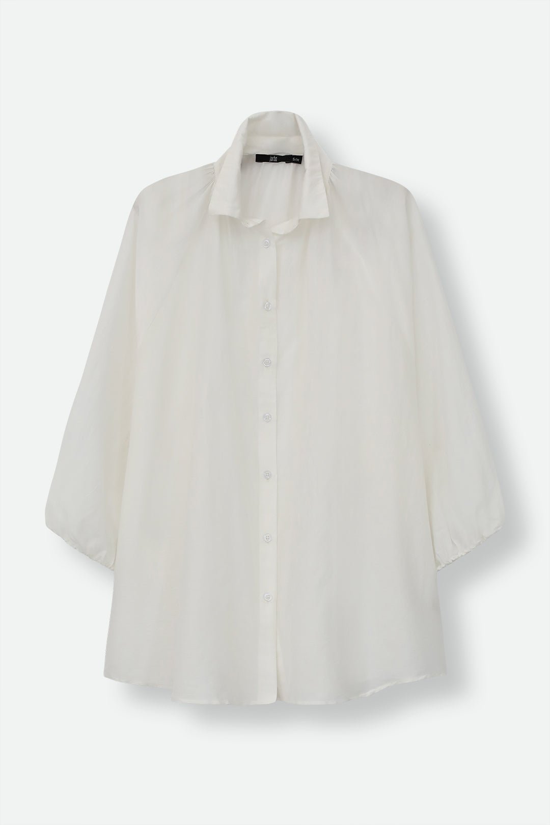 FLOWY OVERSIZED BLOUSE IN SILK COTTON - Jarbo