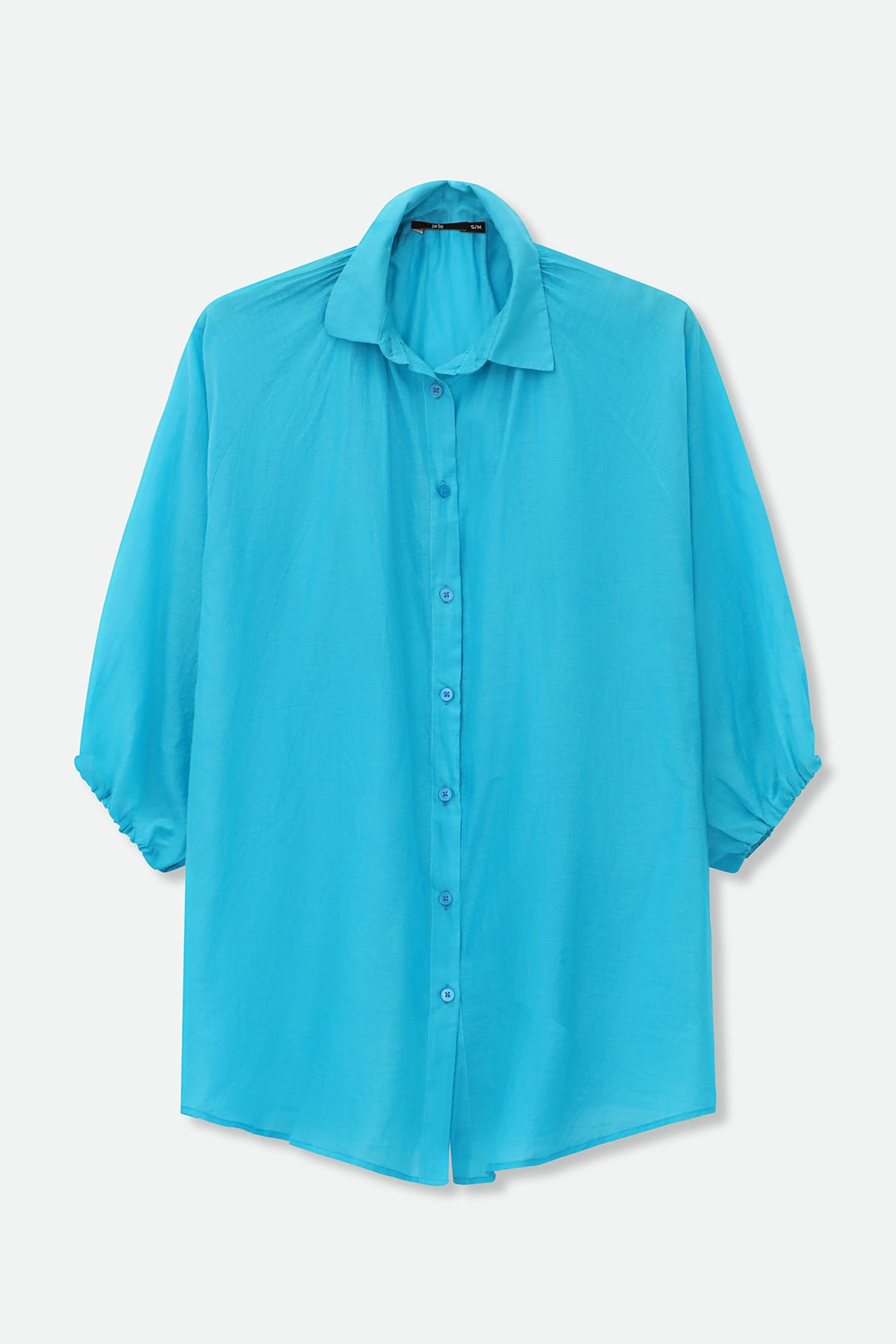 FLOWY OVERSIZED BLOUSE IN SILK COTTON - Jarbo