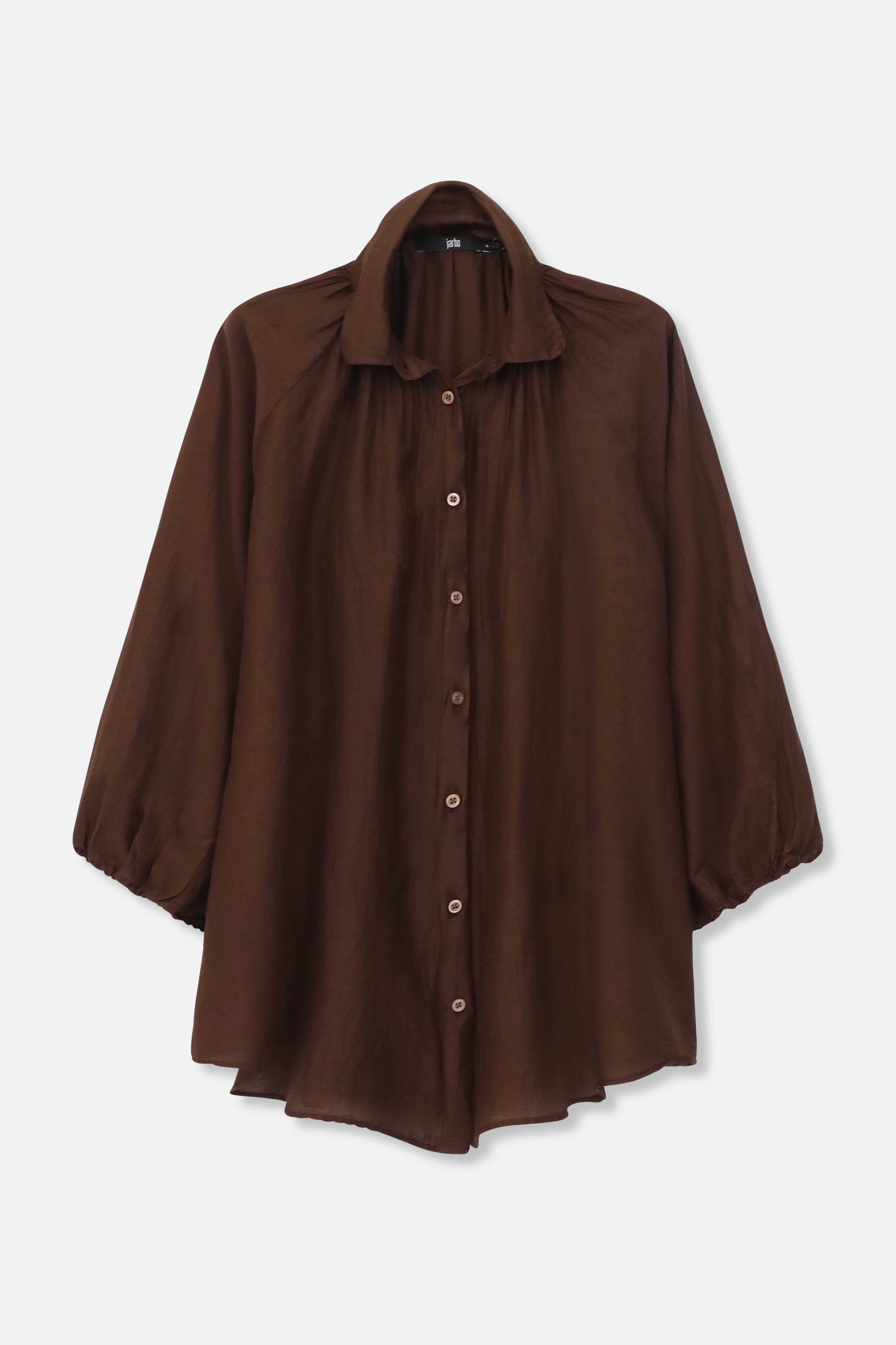 FLOWY OVERSIZED BLOUSE IN SILK COTTON - Jarbo