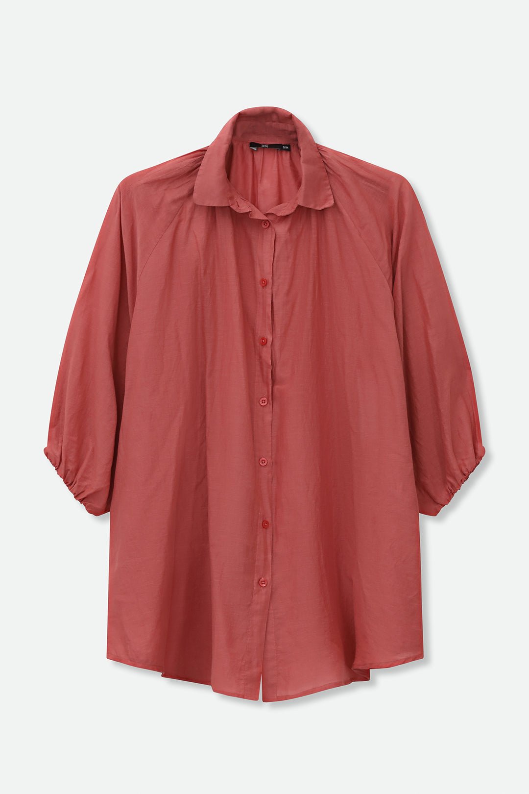 FLOWY OVERSIZED BLOUSE IN SILK COTTON - Jarbo