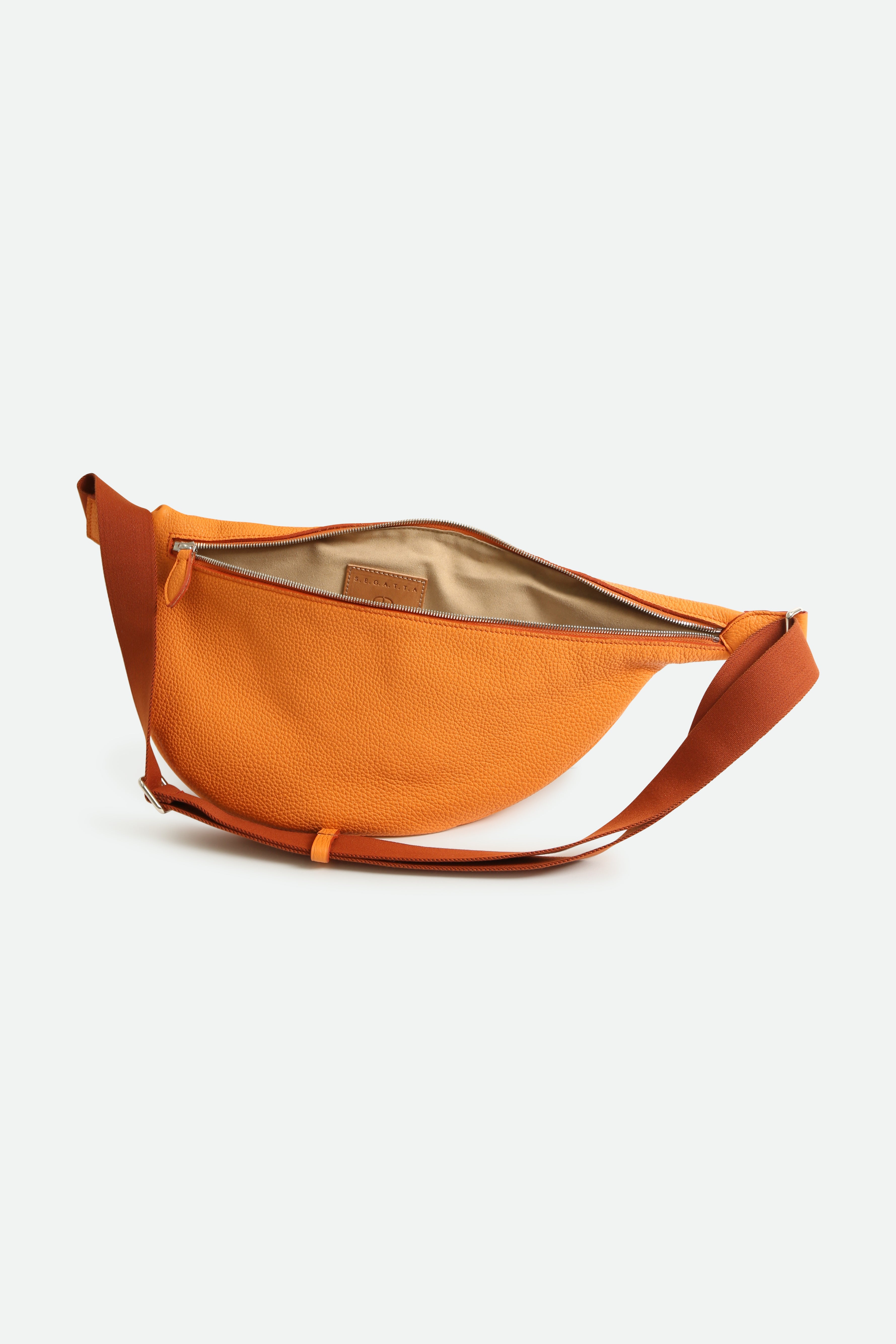 GEMMA ITALIAN LEATHER CROSSBODY ORANGE - Jarbo